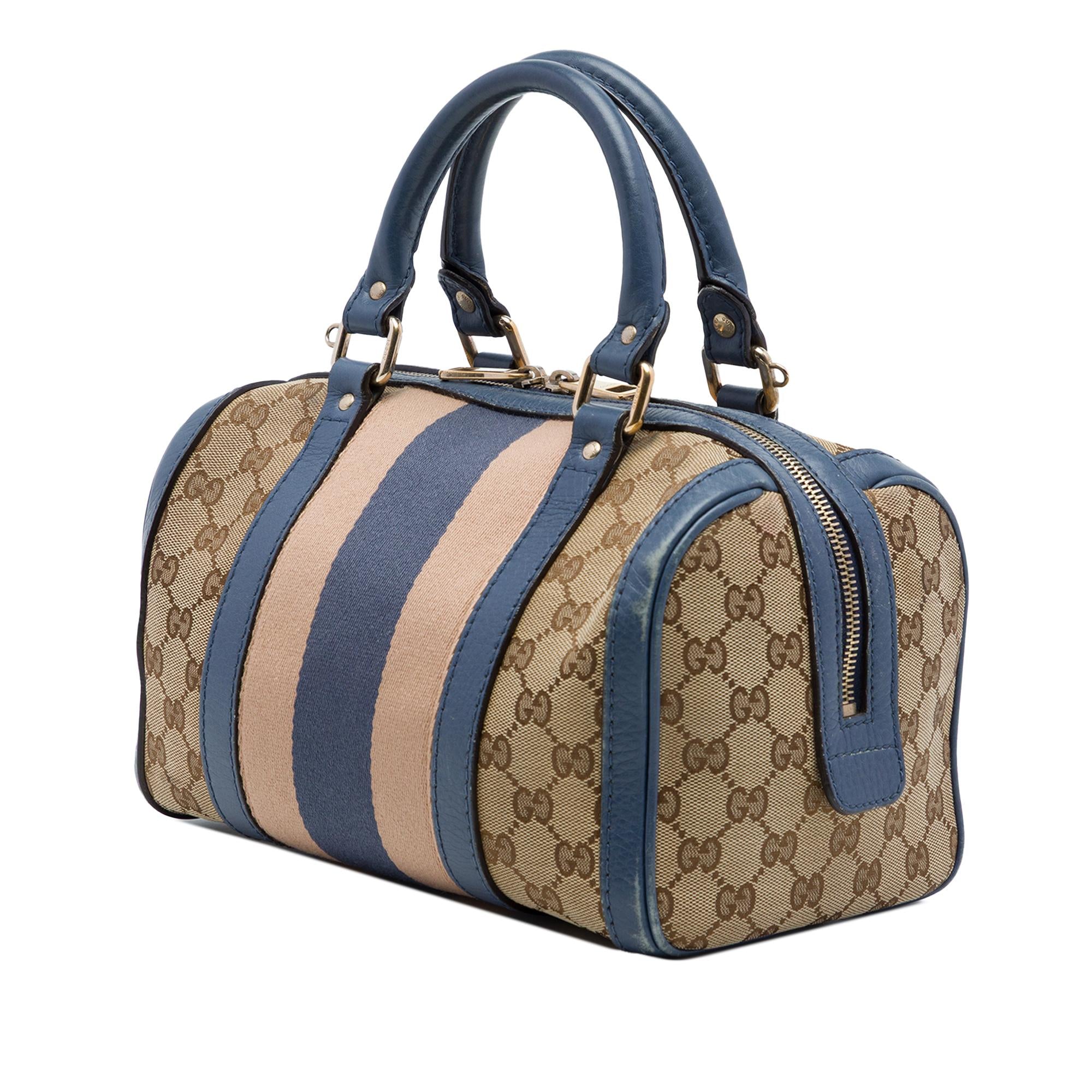 Gucci Small GG Canvas Web Joy Boston Bag
