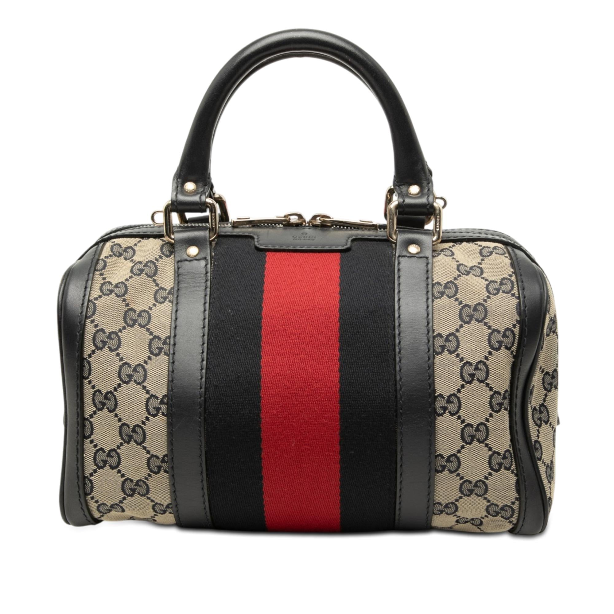 Gucci Small GG Canvas Web Joy Boston Bag