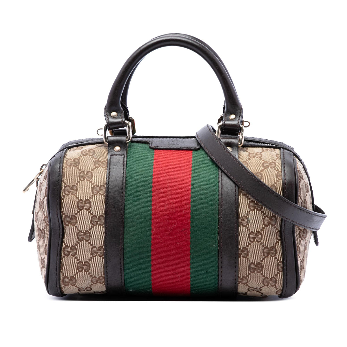 Gucci Small GG Canvas Web Joy Boston Bag