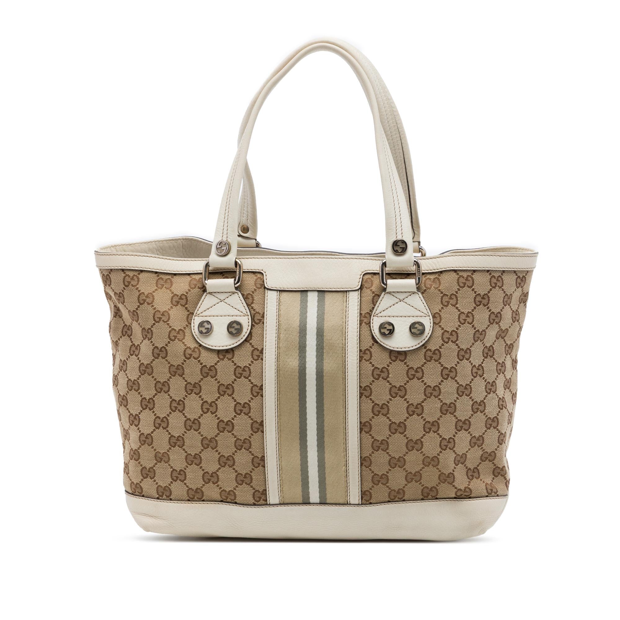 Gucci Small GG Canvas Web Libeccio Sunset Tote
