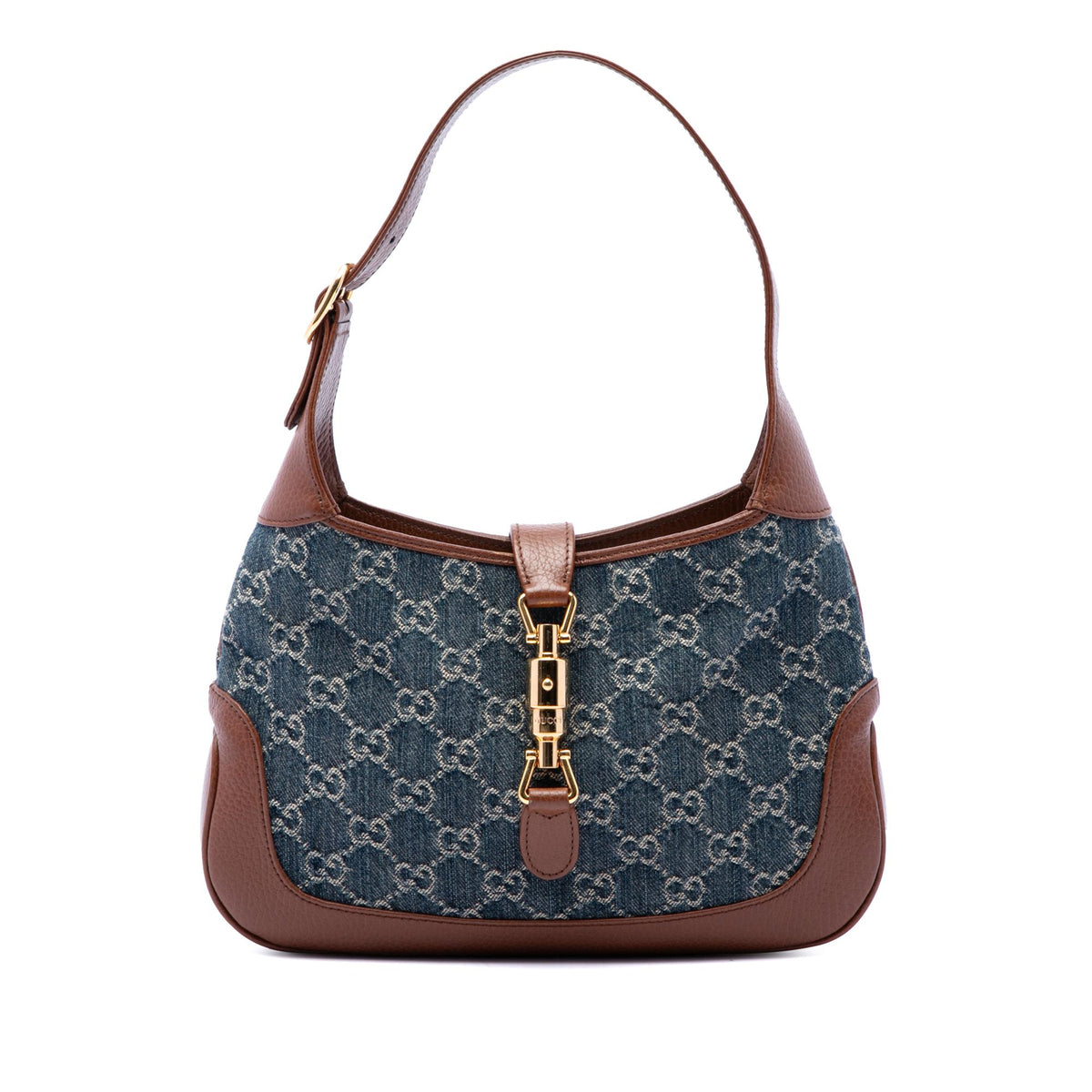 Gucci Small GG Denim Jackie 1961 Crossbody