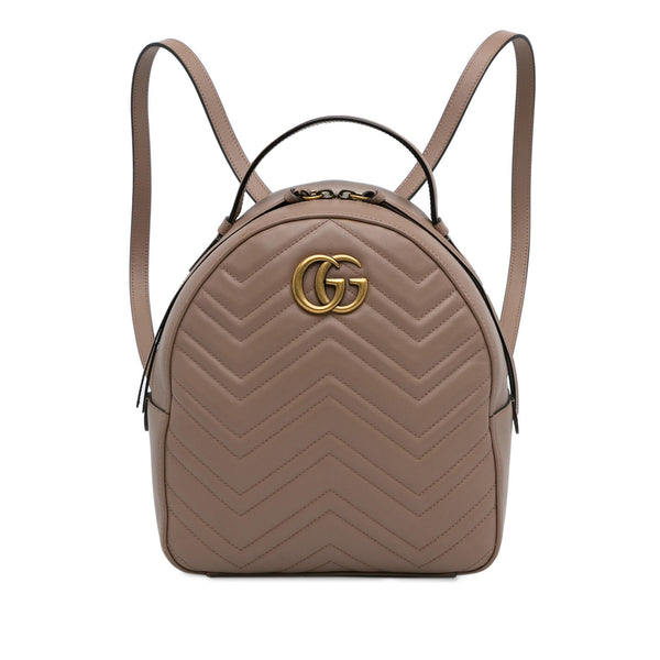 Gucci Small GG Marmont Matelasse Backpack (SHG-6nZ2to)