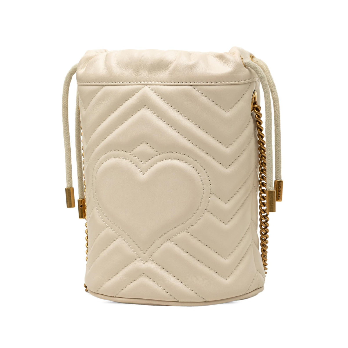 Gucci Small GG Marmont Matelasse Calfskin Bucket Bag