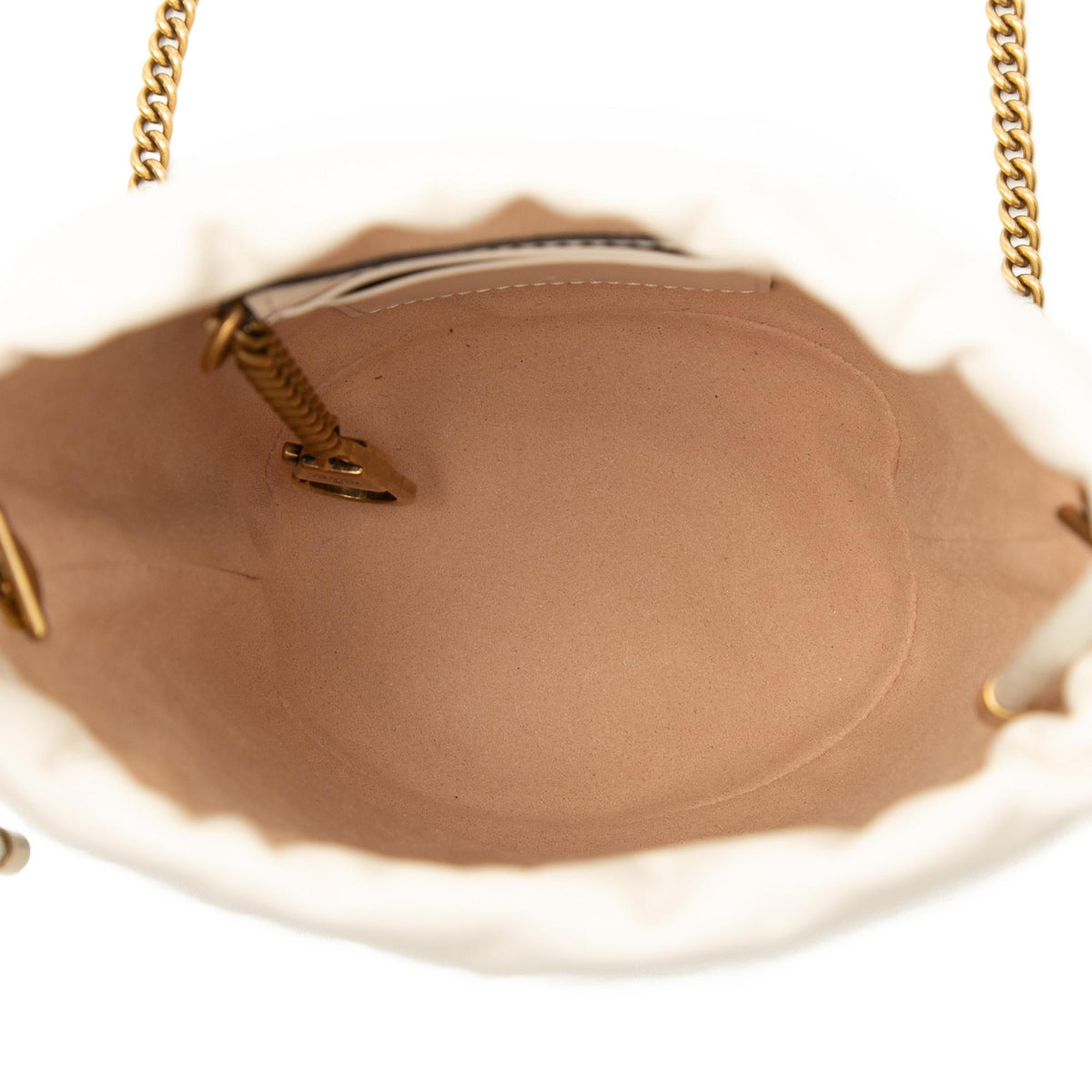Gucci Small GG Marmont Matelasse Calfskin Bucket Bag