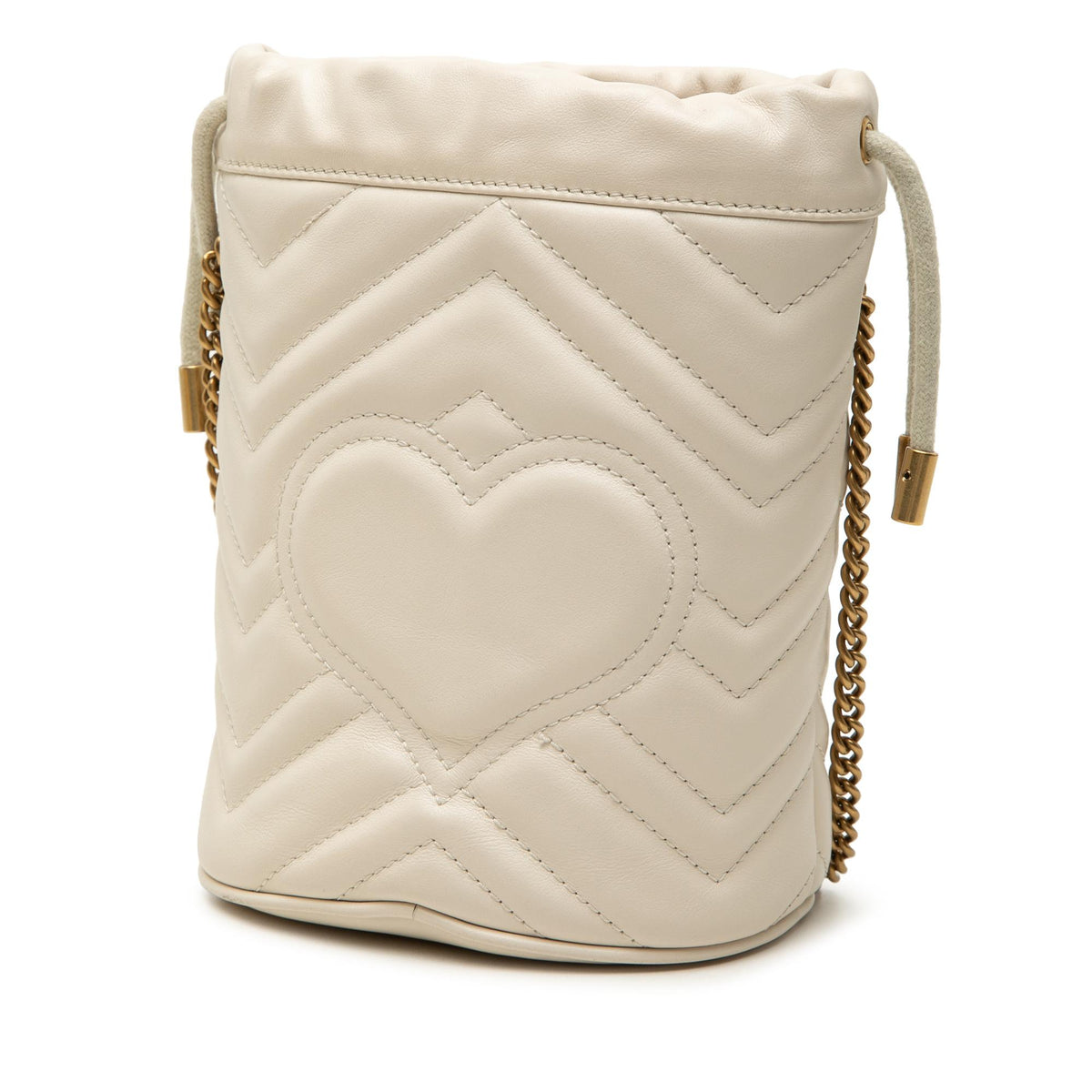 Gucci Small GG Marmont Matelasse Calfskin Bucket Bag