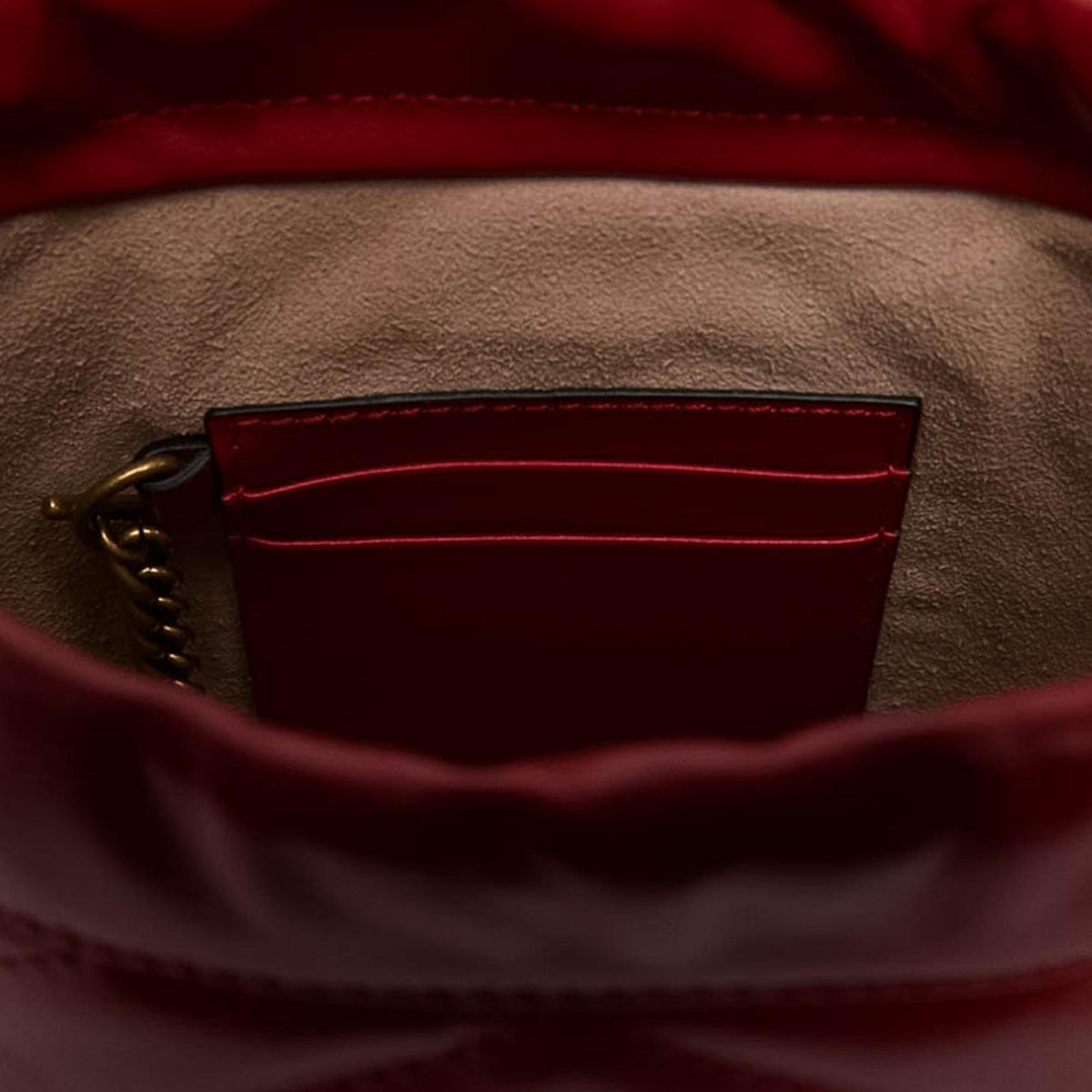 Gucci Small GG Marmont Matelasse Calfskin Bucket Bag