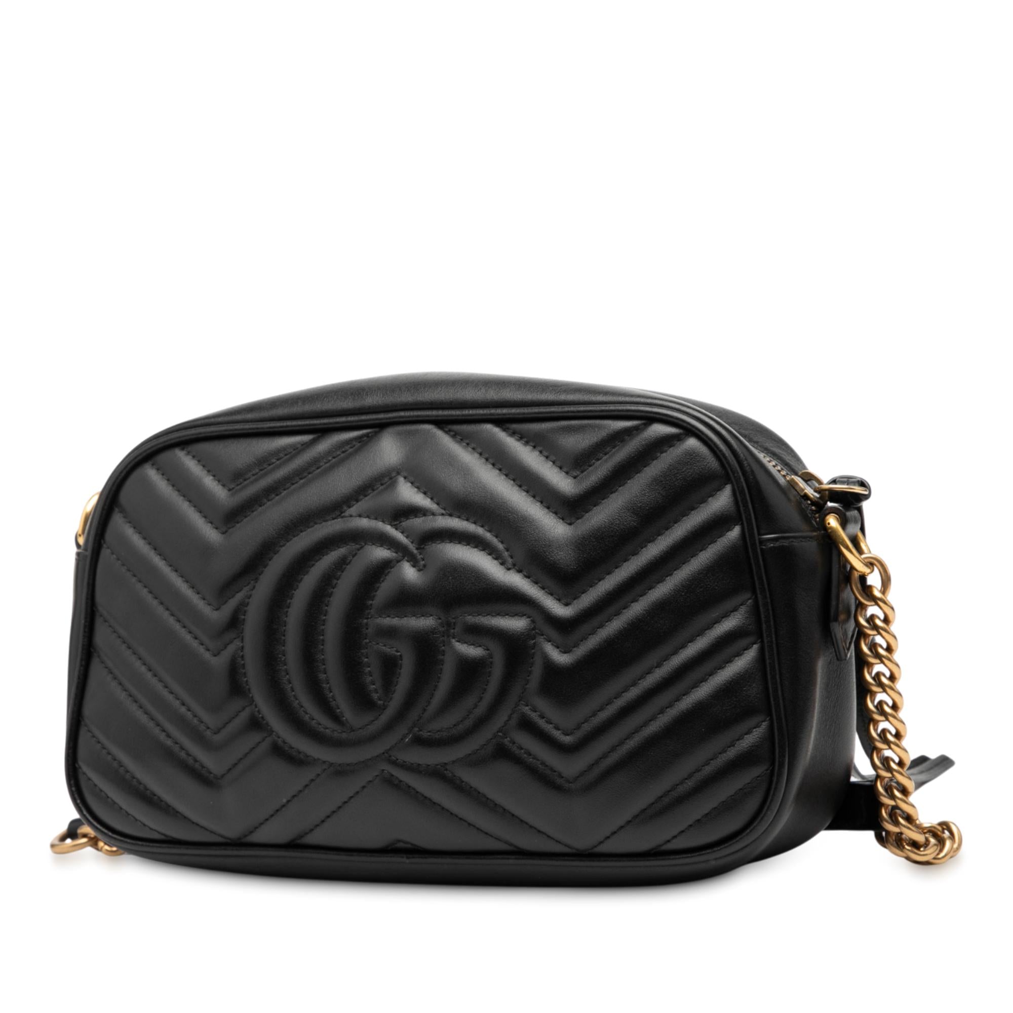 Gucci Small GG Marmont Matelasse Calfskin Crossbody