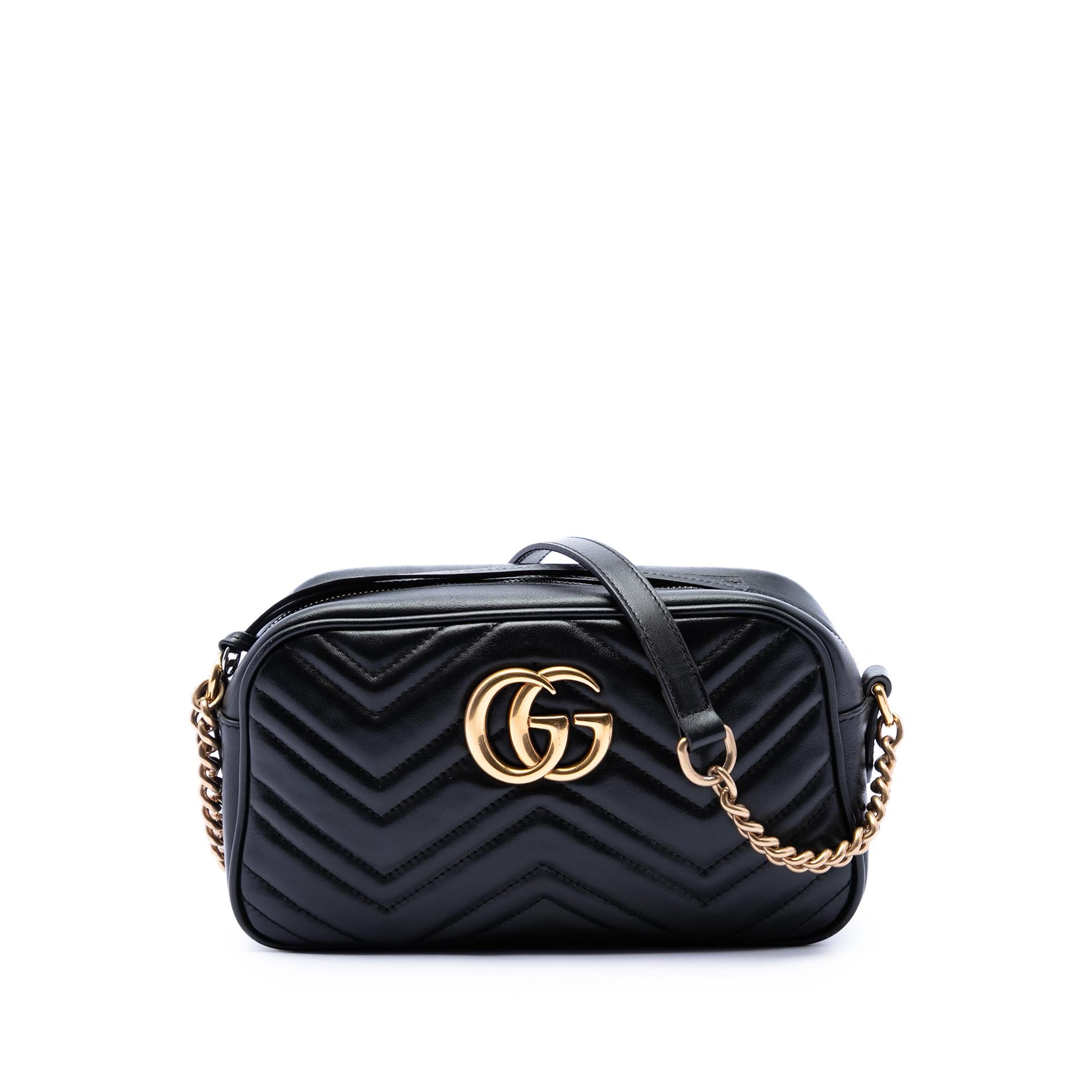 Gucci Small GG Marmont Matelasse Calfskin Crossbody