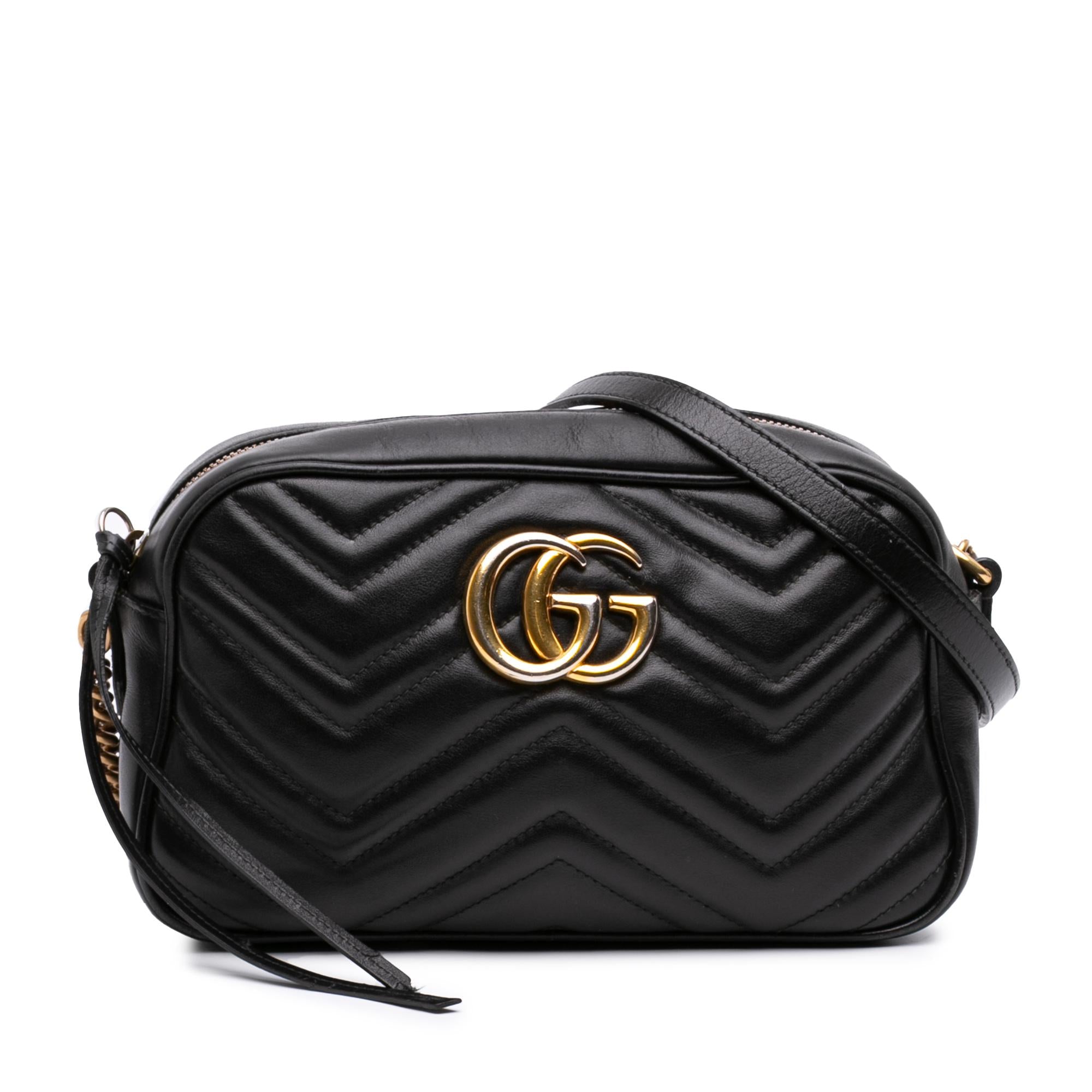 Gucci Small GG Marmont Matelasse Calfskin Crossbody