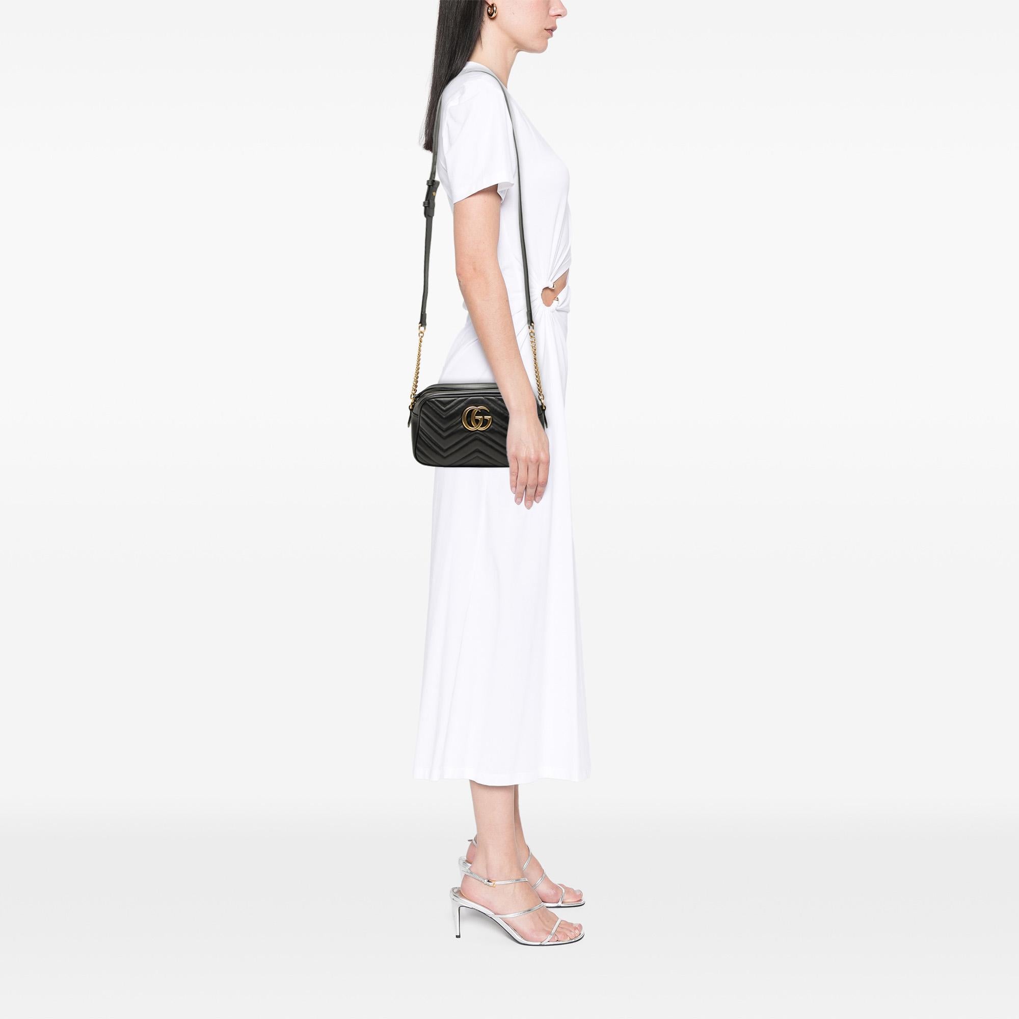 Gucci Small GG Marmont Matelasse Calfskin Crossbody