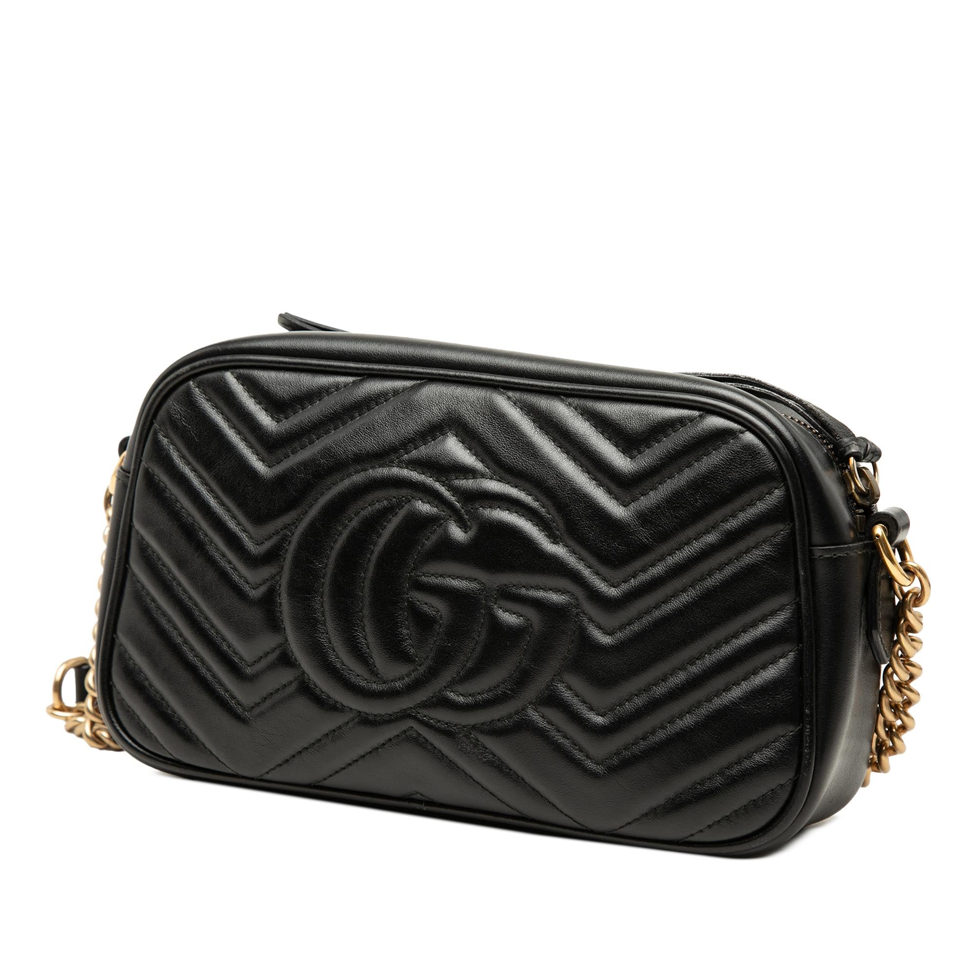 Gucci Small GG Marmont Matelasse Calfskin Crossbody