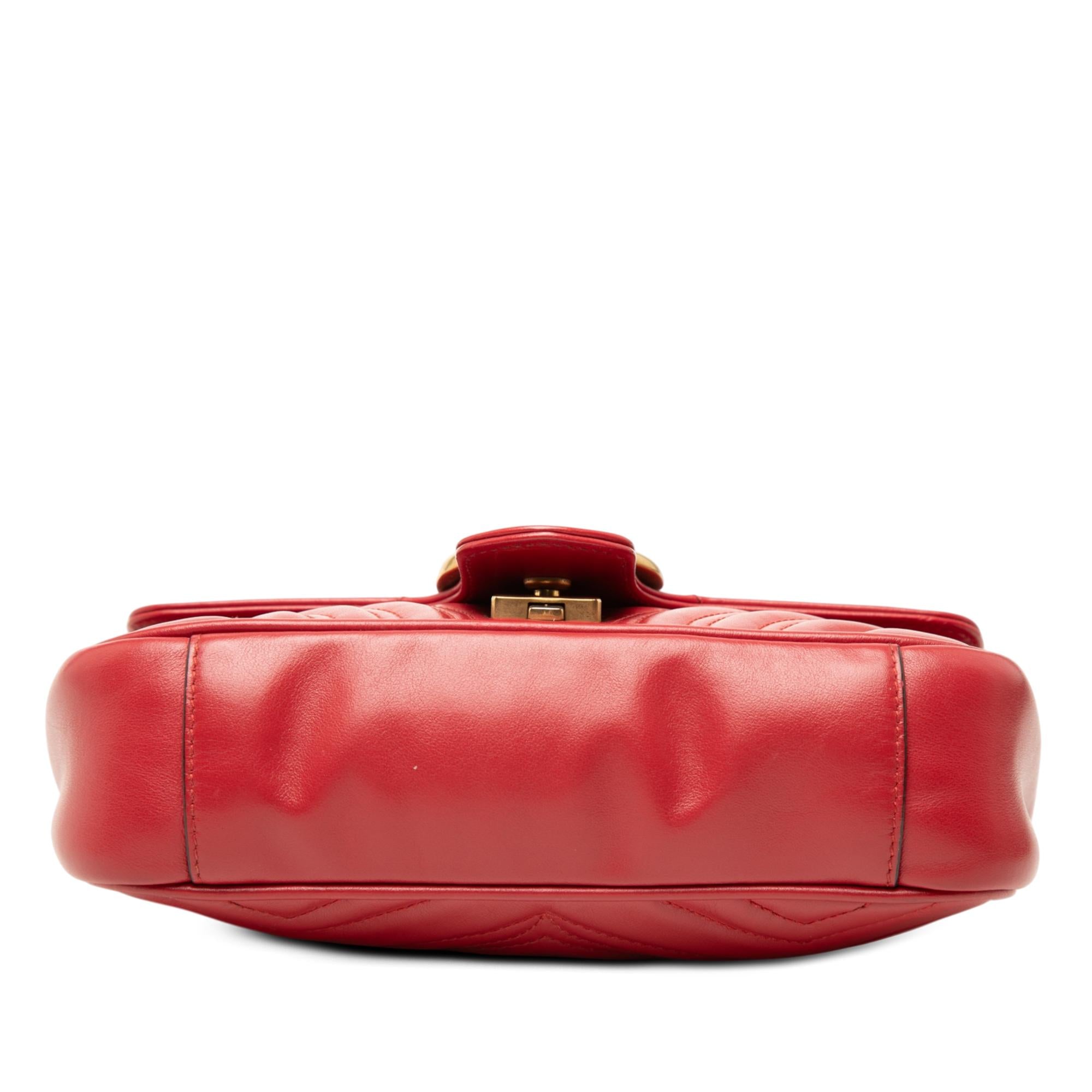 Gucci Small GG Marmont Matelasse Calfskin Shoulder Bag