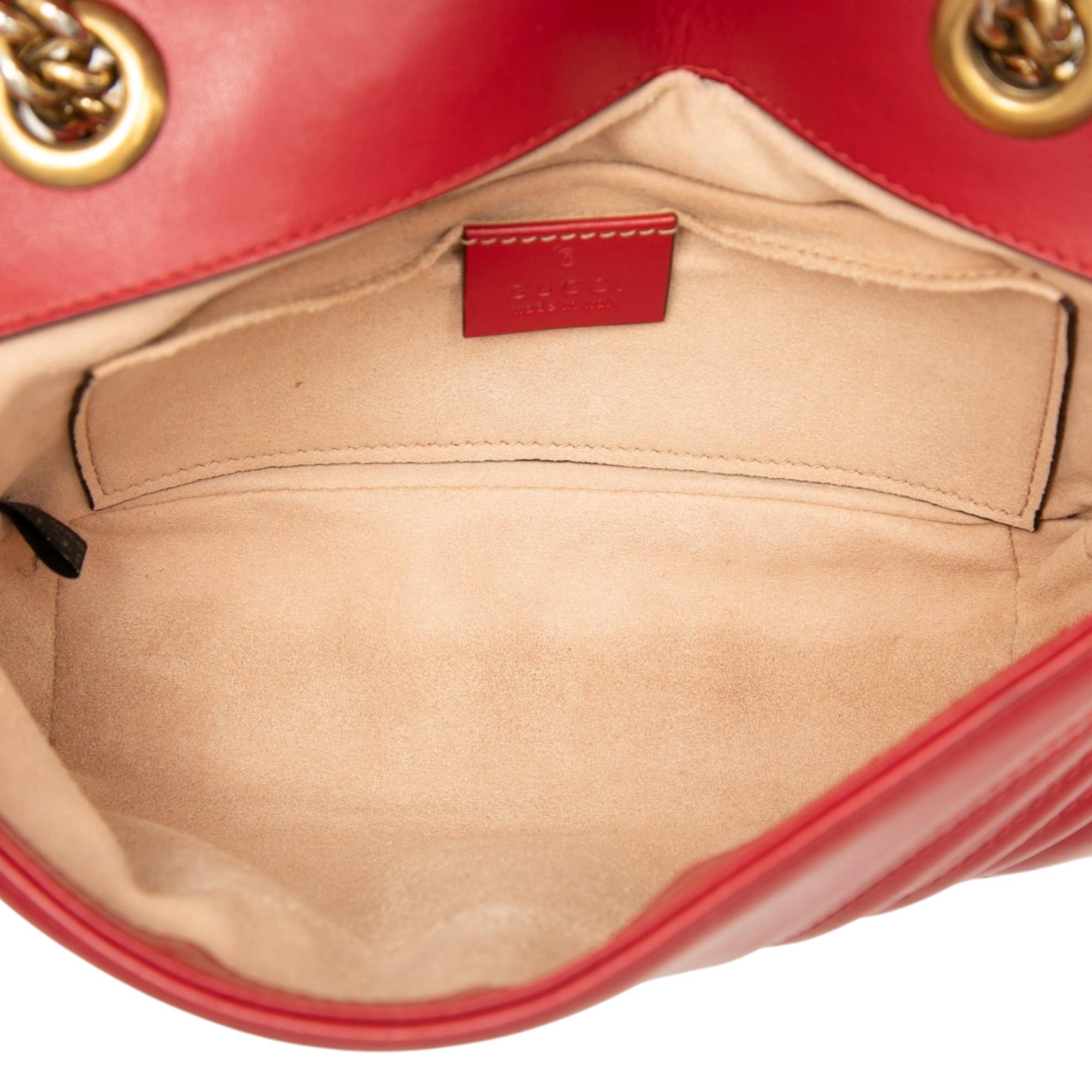 Gucci Small GG Marmont Matelasse Calfskin Shoulder Bag