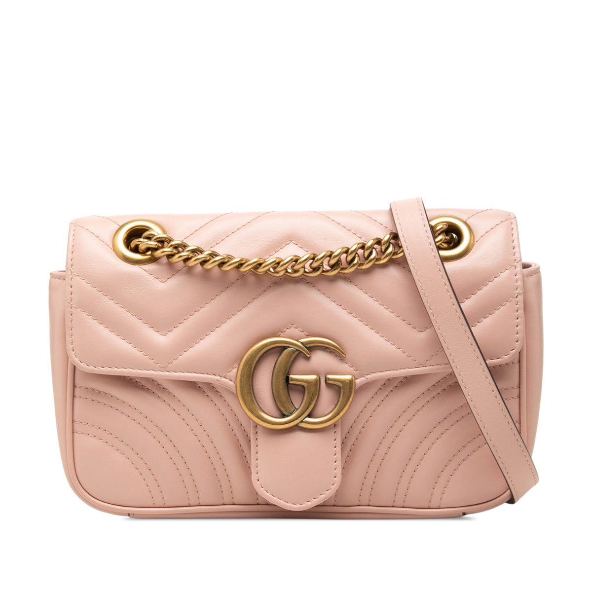Gucci Small GG Marmont Matelasse Calfskin Shoulder Bag