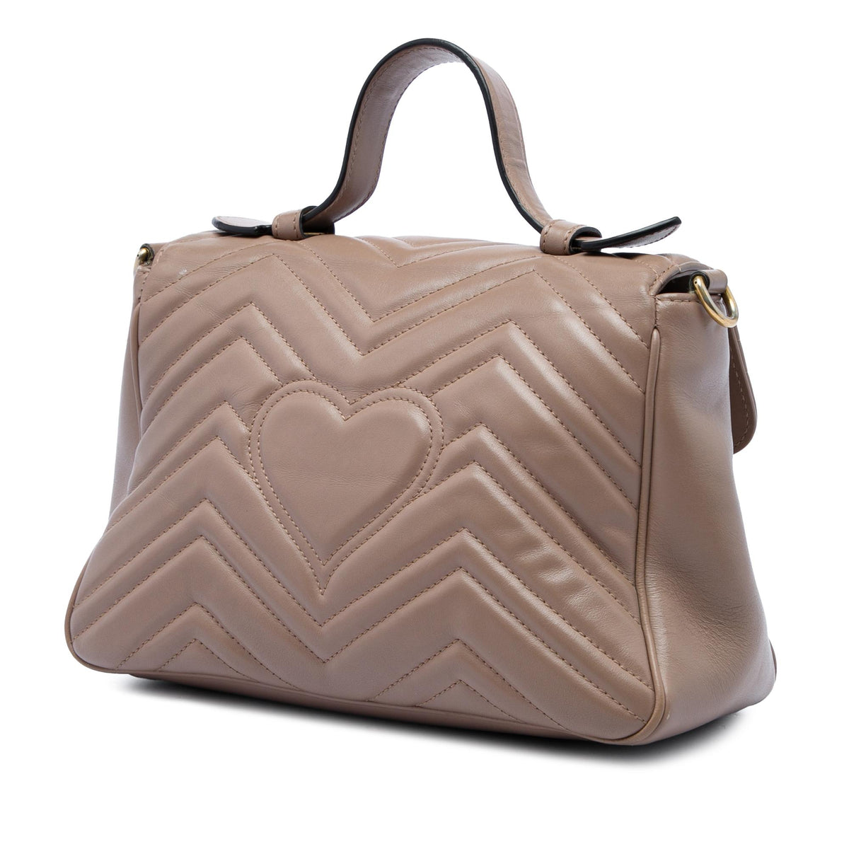Gucci Small GG Marmont Matelasse Calfskin Top Handle Bag
