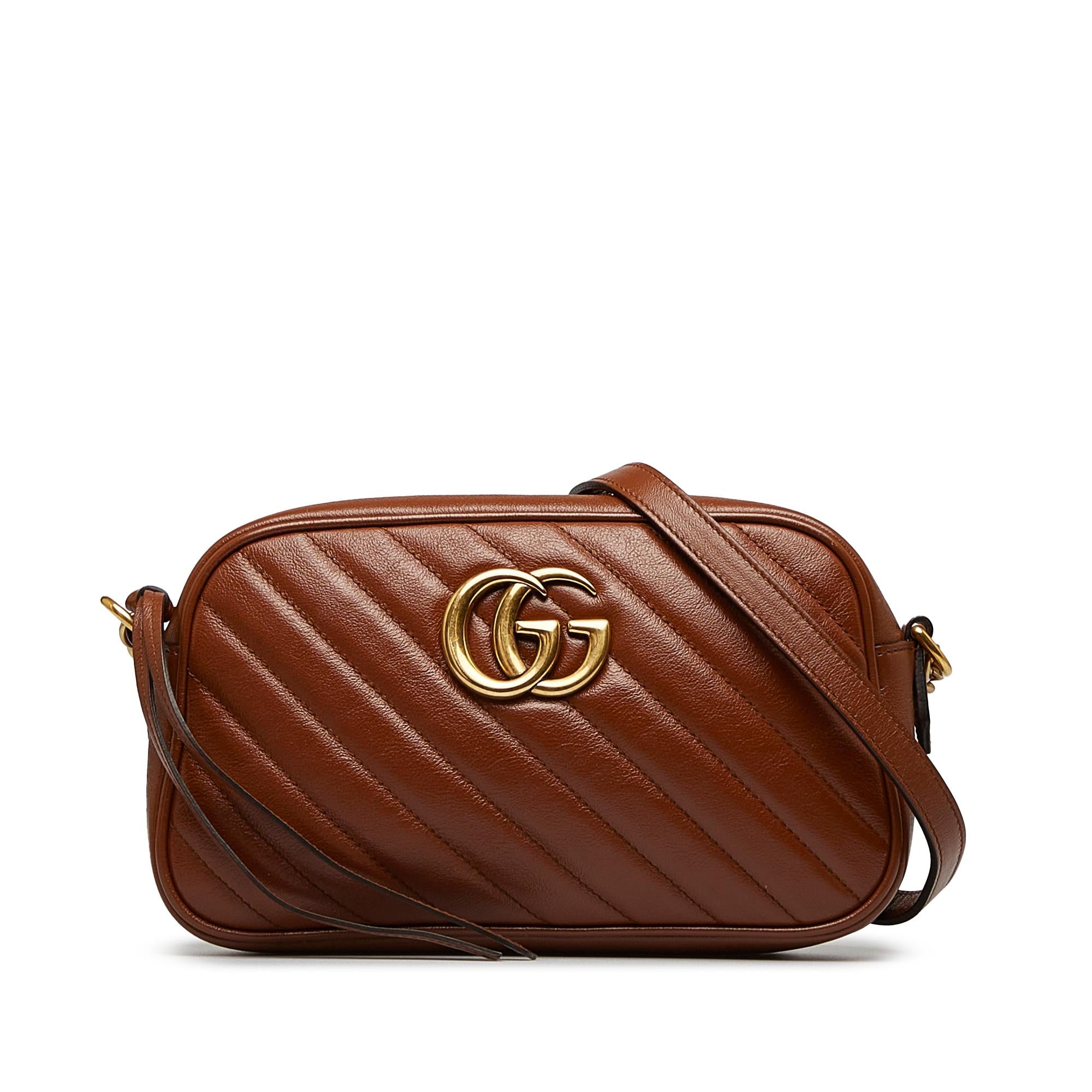 Gucci Small GG Marmont Matelasse Crossbody (SHG-FLjedm)