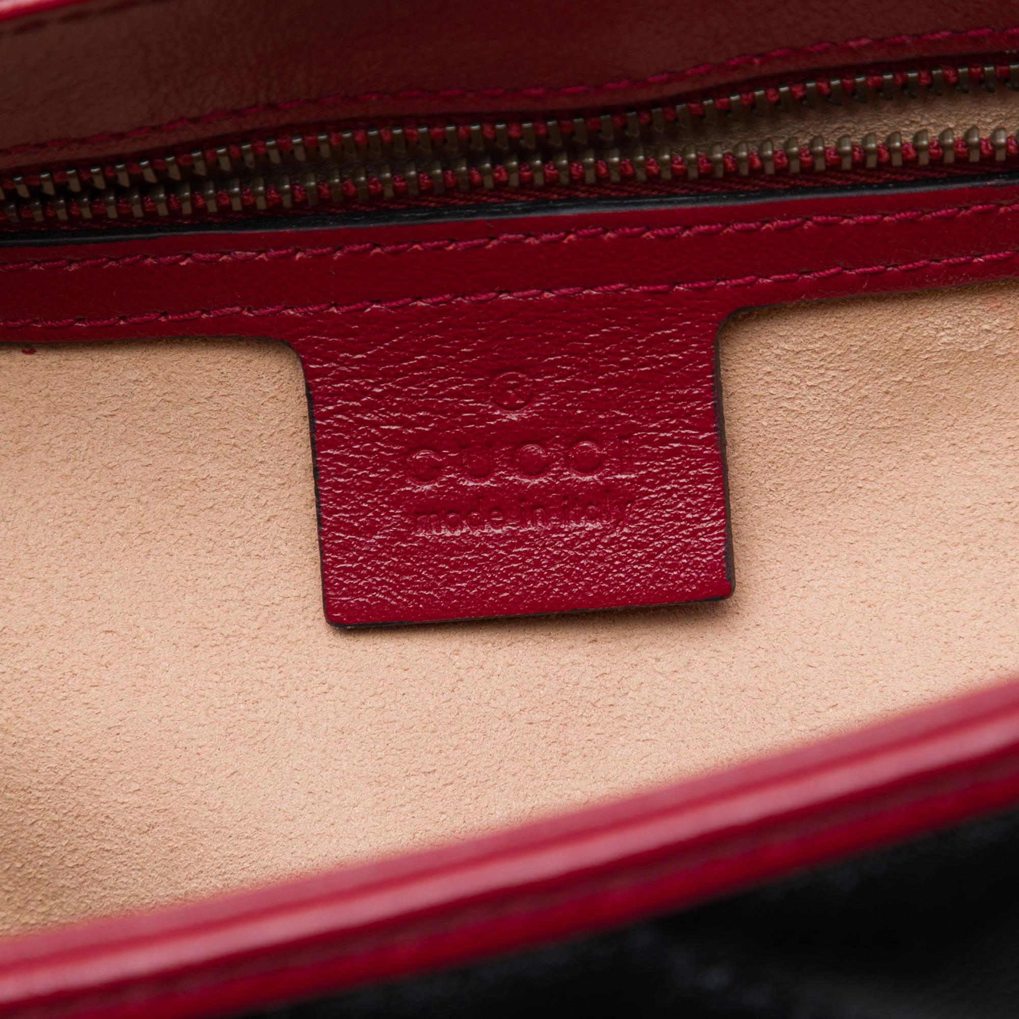 Gucci Small GG Marmont Matelasse Leather Torchon Top Handle Bag