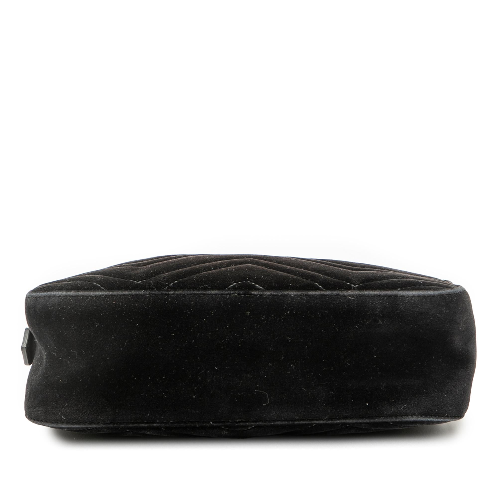 Gucci Small GG Marmont Matelasse Velvet Crossbody