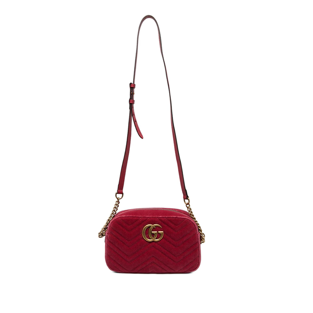Gucci Small GG Marmont Matelasse Velvet Crossbody