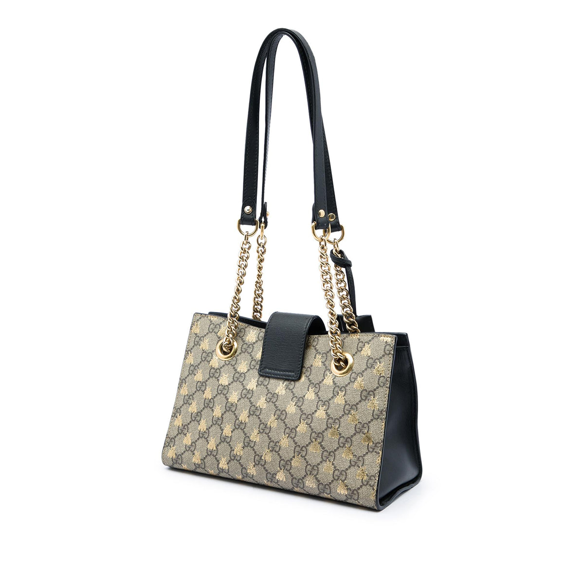 Gucci Small GG Supreme Bee Padlock Tote