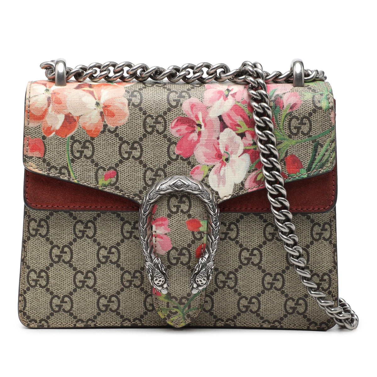 Gucci Small GG Supreme Blooms Dionysus Crossbody