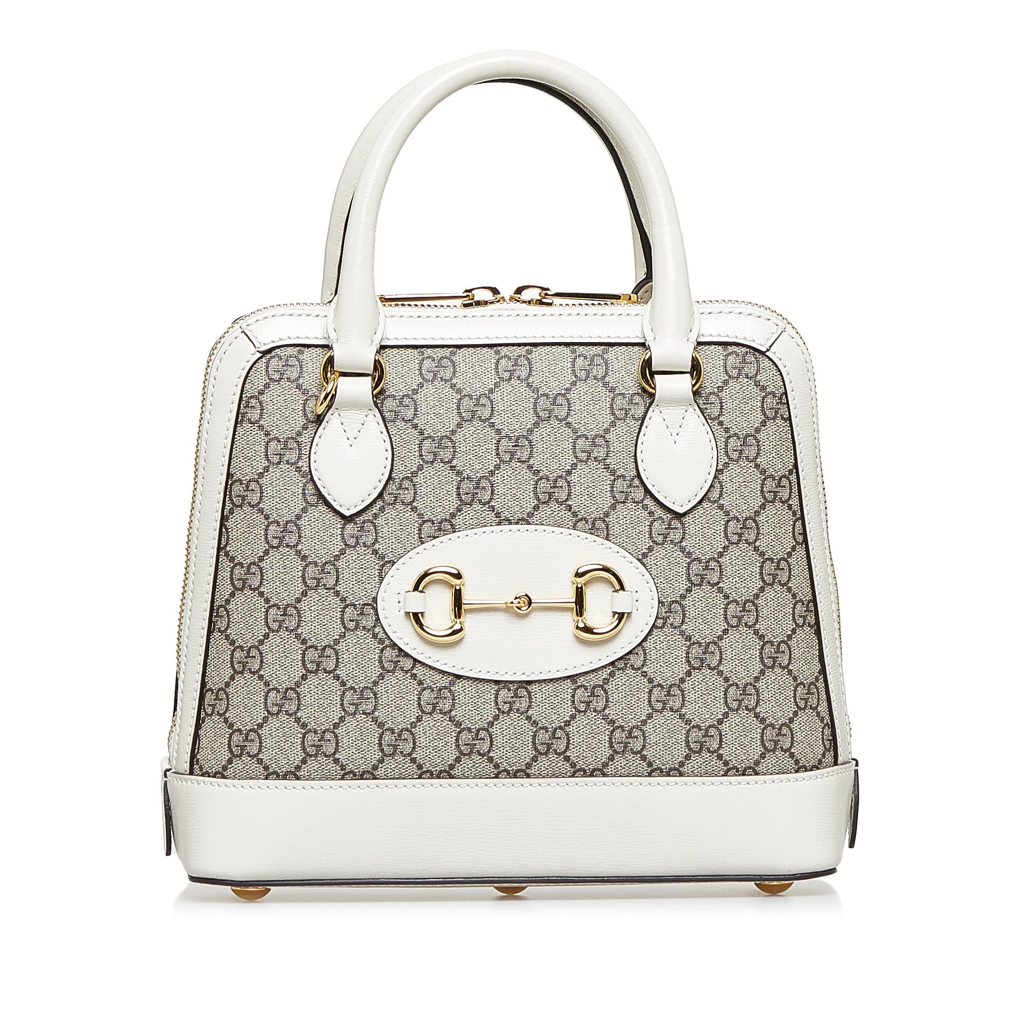 Gucci Small GG Supreme Horsebit 1955 Satchel