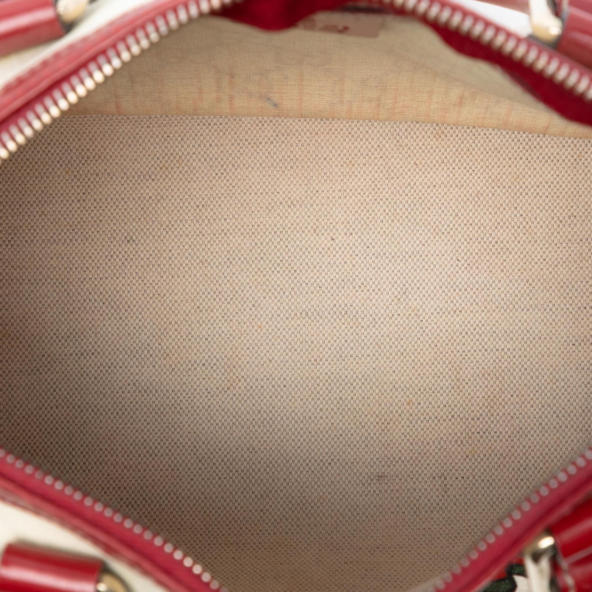 Gucci Small GG Supreme Joy Tattoo Heart Boston Bag