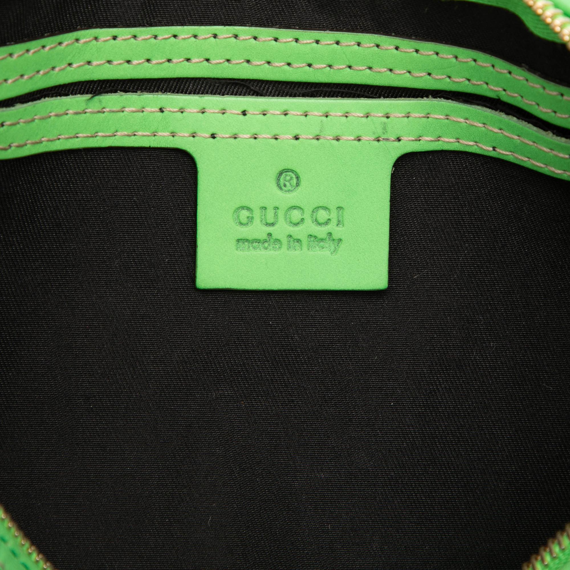 Gucci Small GG Supreme Joy Web Boston Bag