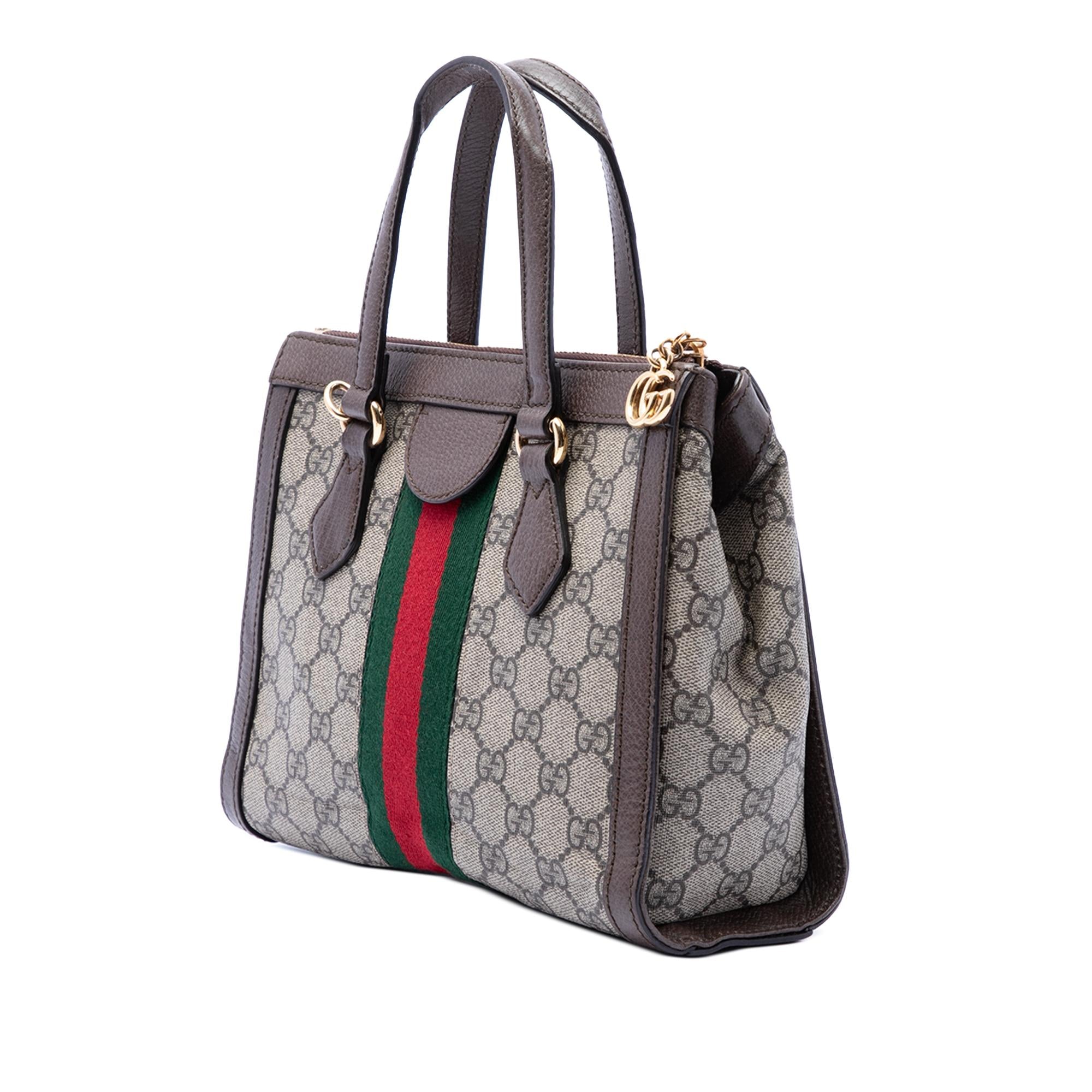 Gucci Small GG Supreme Ophidia Satchel