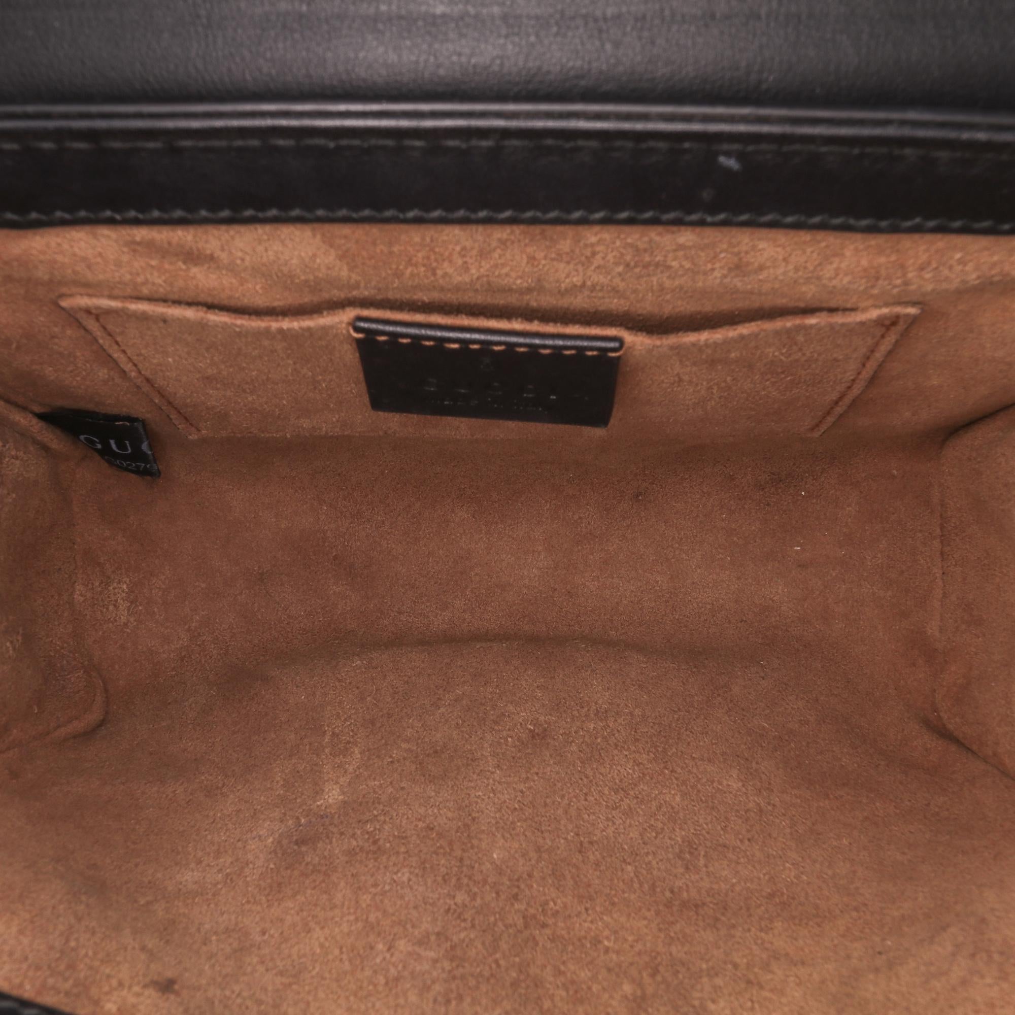 Gucci Small GG Supreme Padlock Crossbody