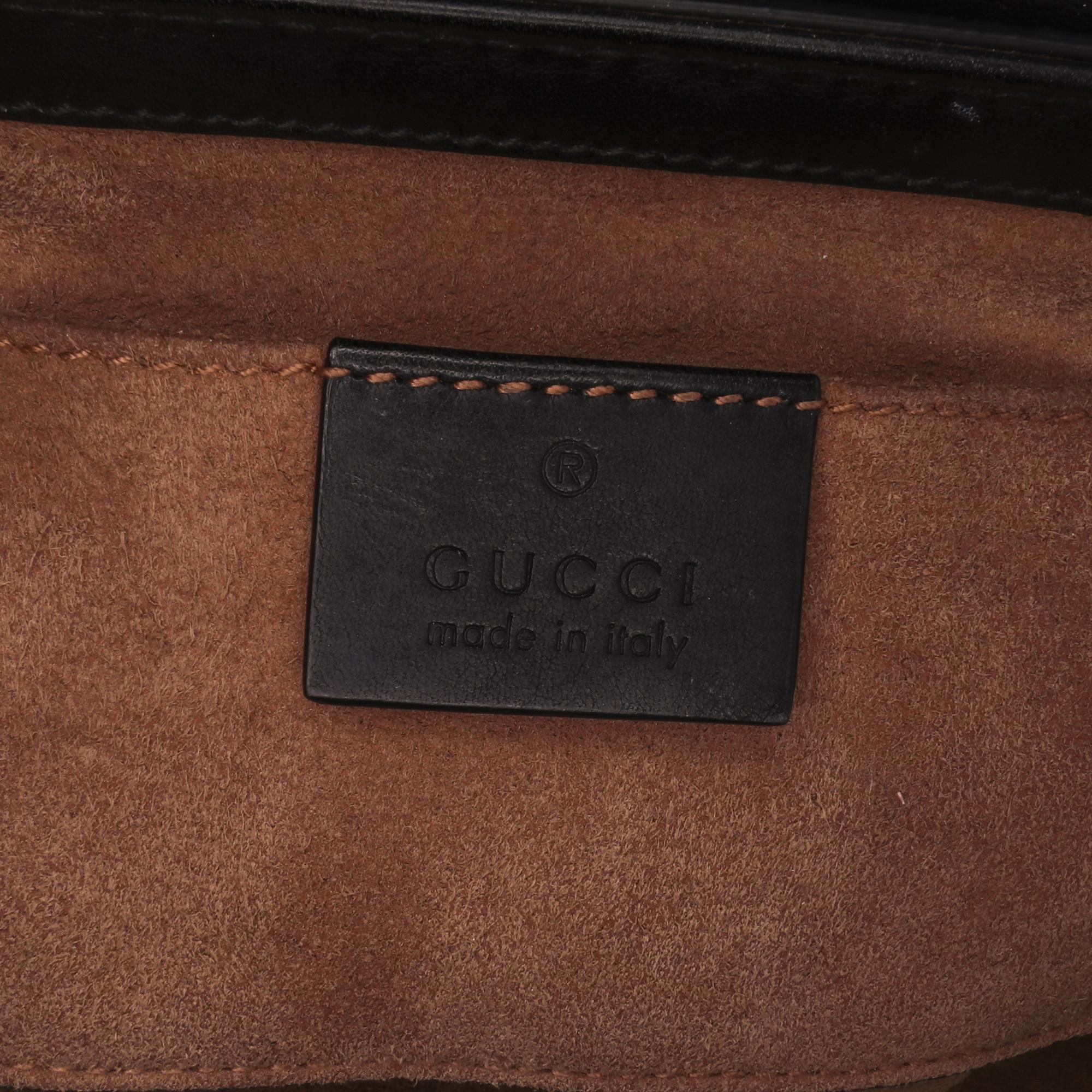 Gucci Small GG Supreme Padlock Crossbody