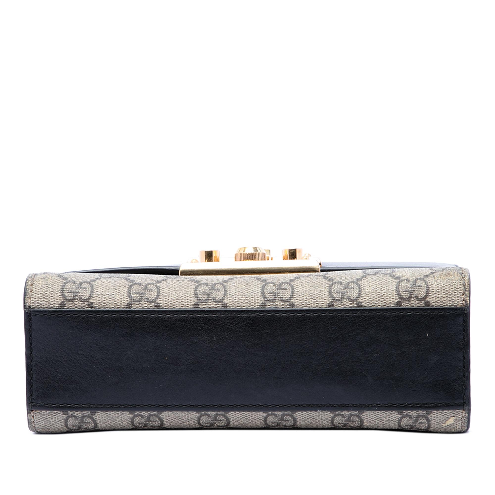 Gucci Small GG Supreme Padlock Crossbody