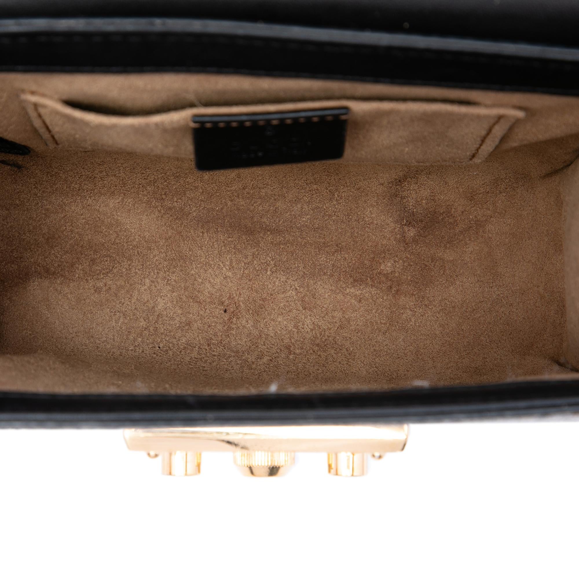Gucci Small GG Supreme Padlock Crossbody