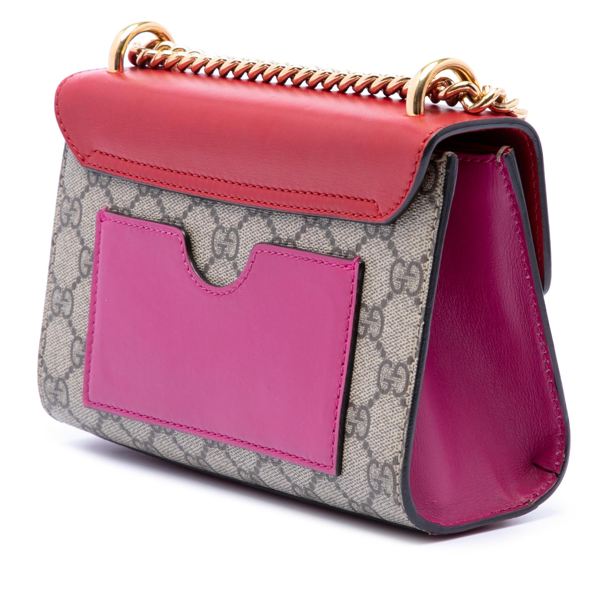 Gucci Small GG Supreme Padlock Crossbody