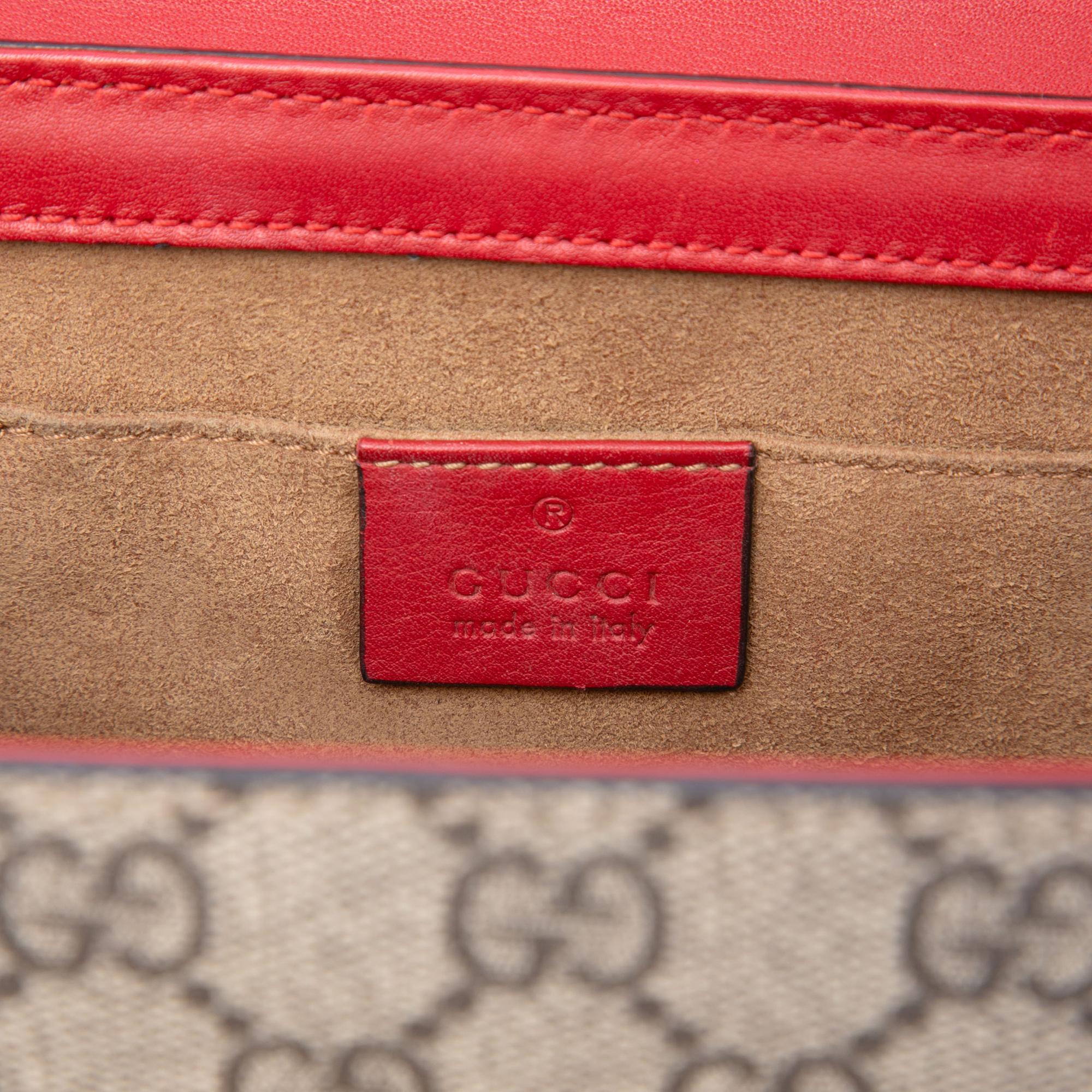 Gucci Small GG Supreme Padlock Crossbody