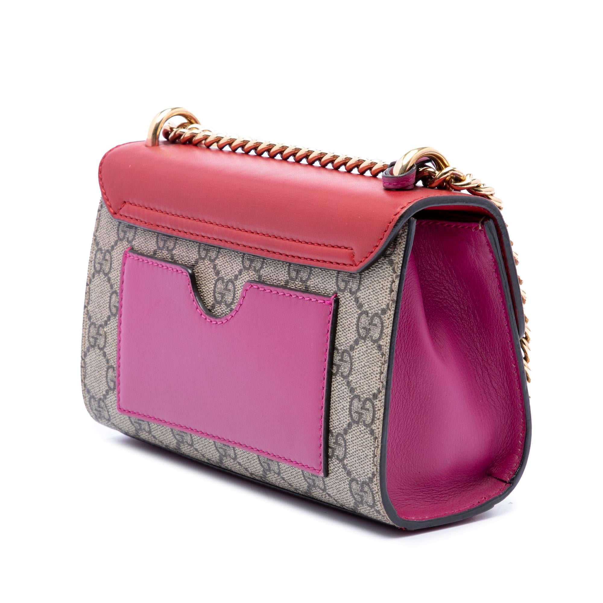 Gucci Small GG Supreme Padlock Crossbody