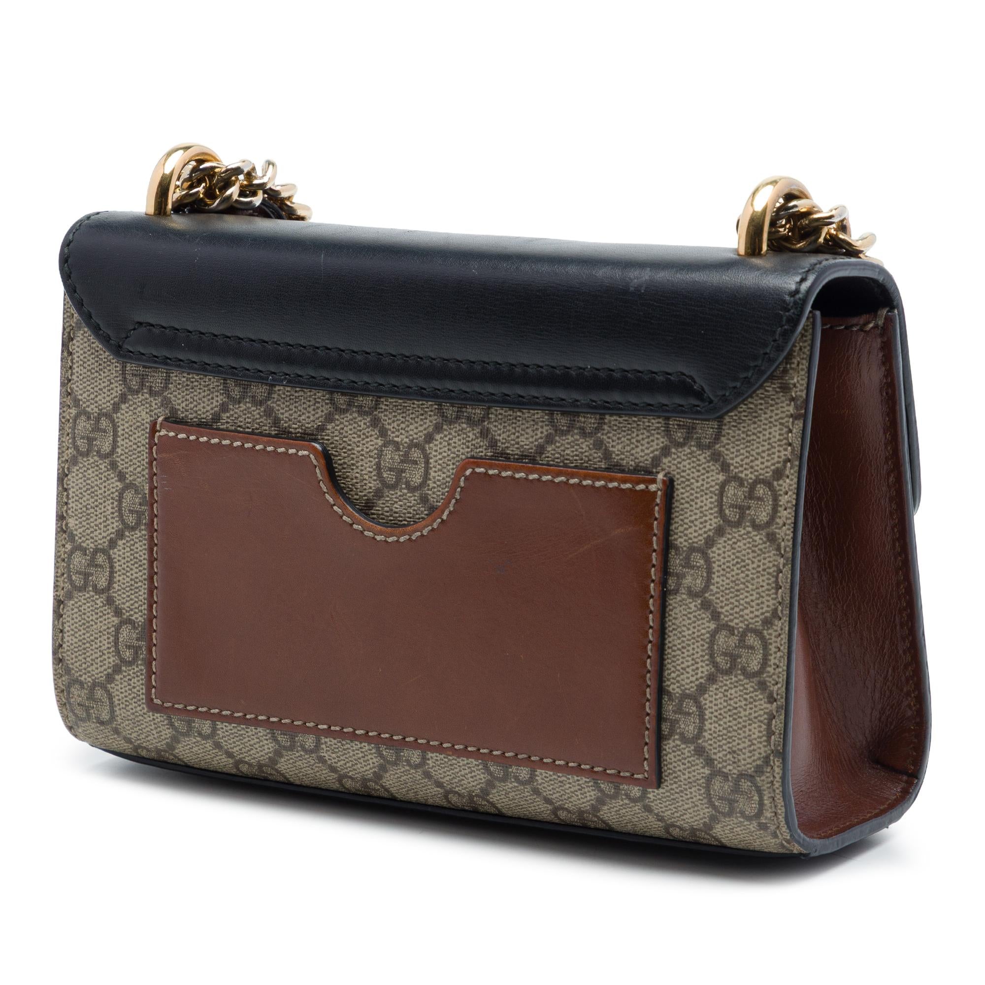 Gucci Small GG Supreme Padlock Crossbody