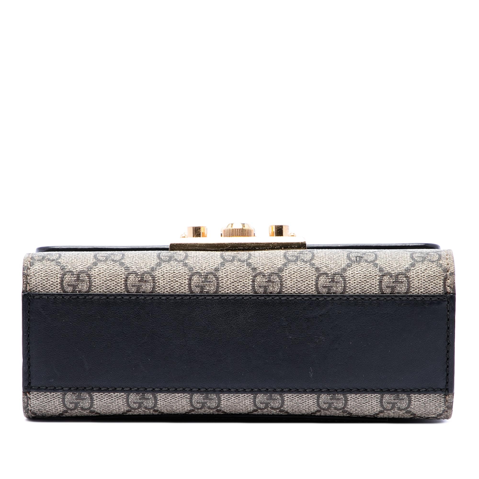 Gucci Small GG Supreme Padlock Crossbody