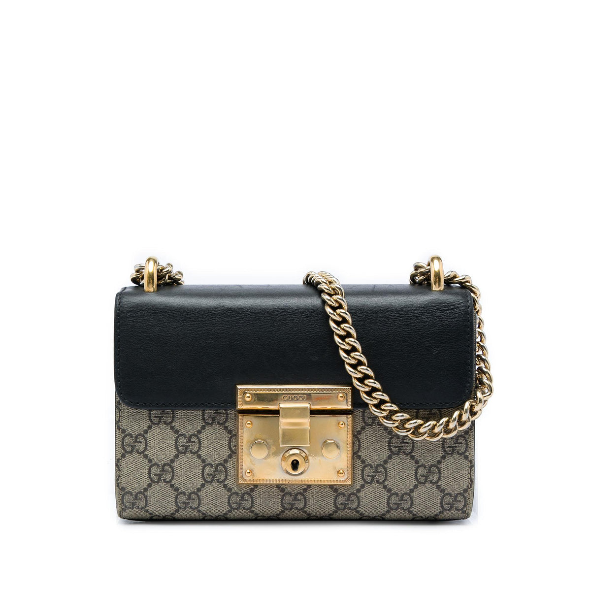 Gucci Small GG Supreme Padlock Crossbody