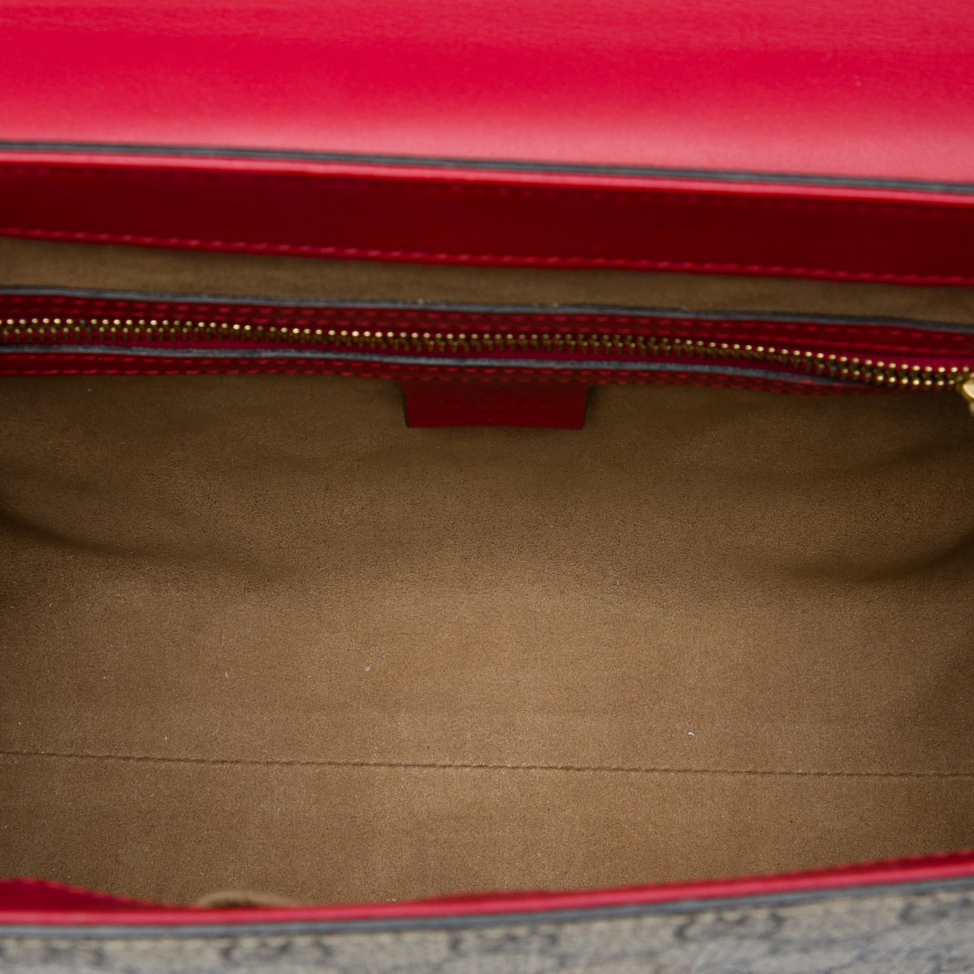 Gucci Small GG Supreme Padlock Satchel