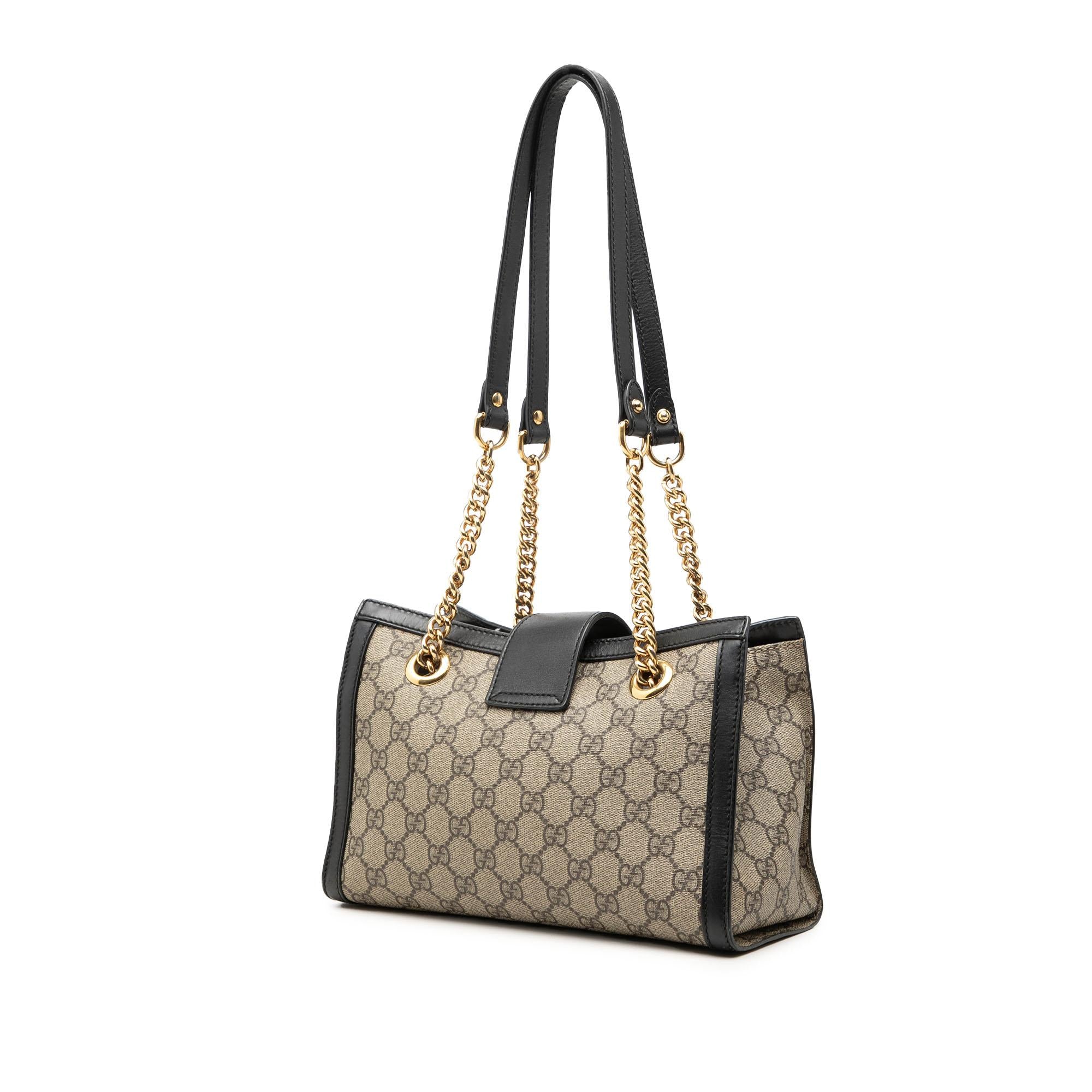 Gucci Small GG Supreme Padlock Tote