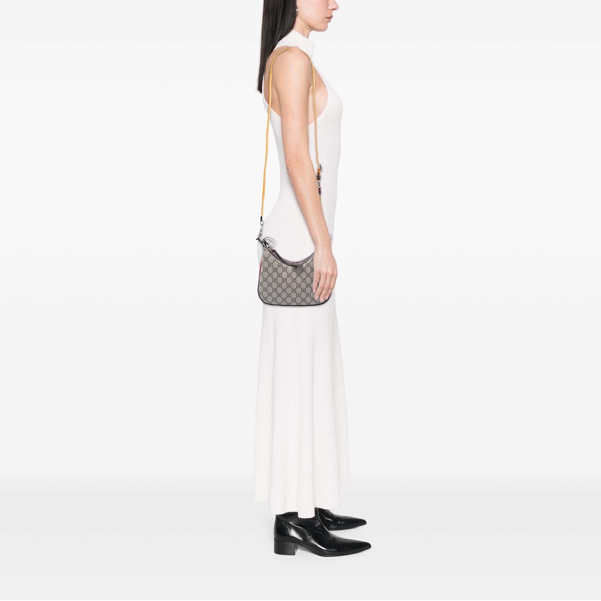 Gucci Small GG Supreme Web Attache Crossbody