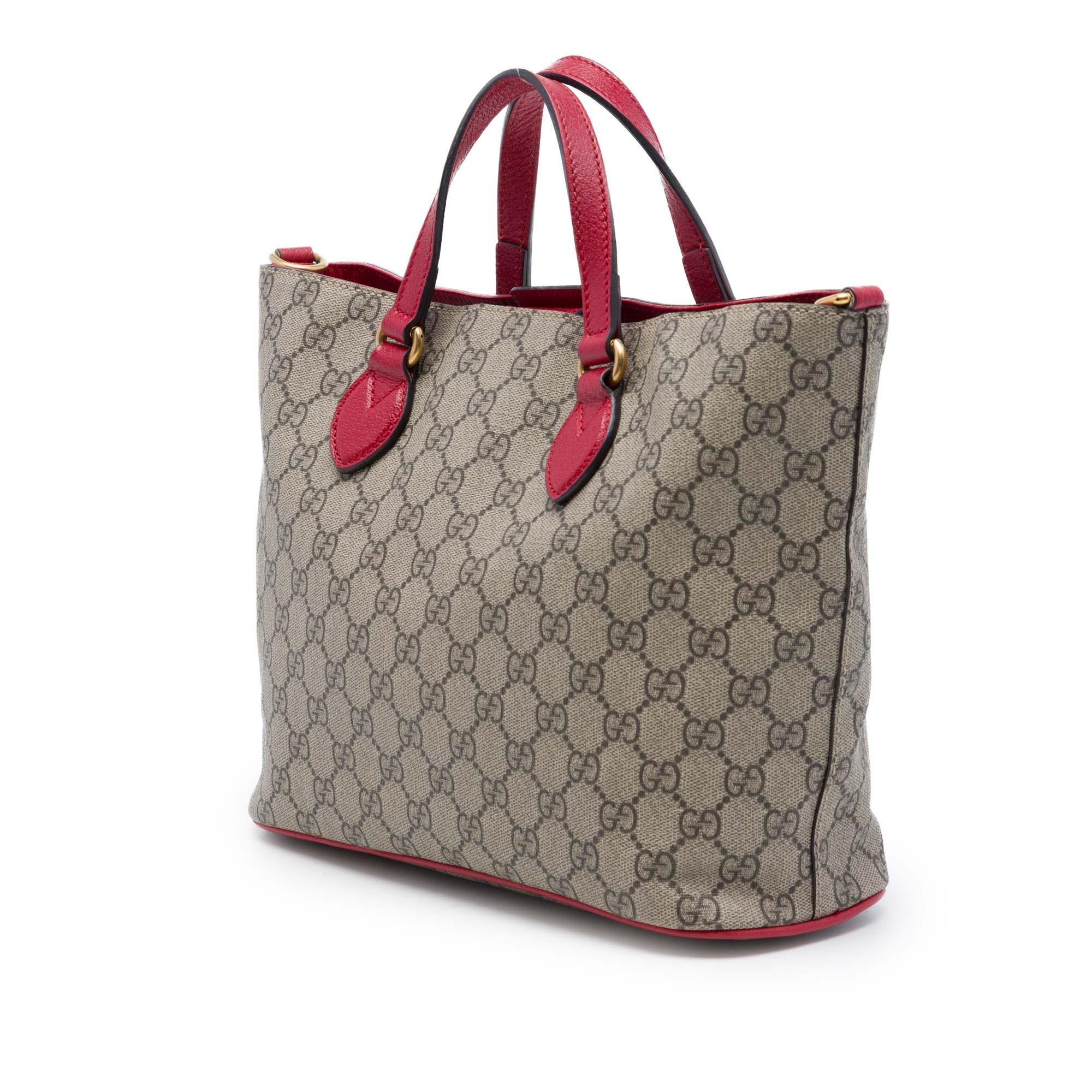 Gucci Small GG Supreme Web Bosco Satchel