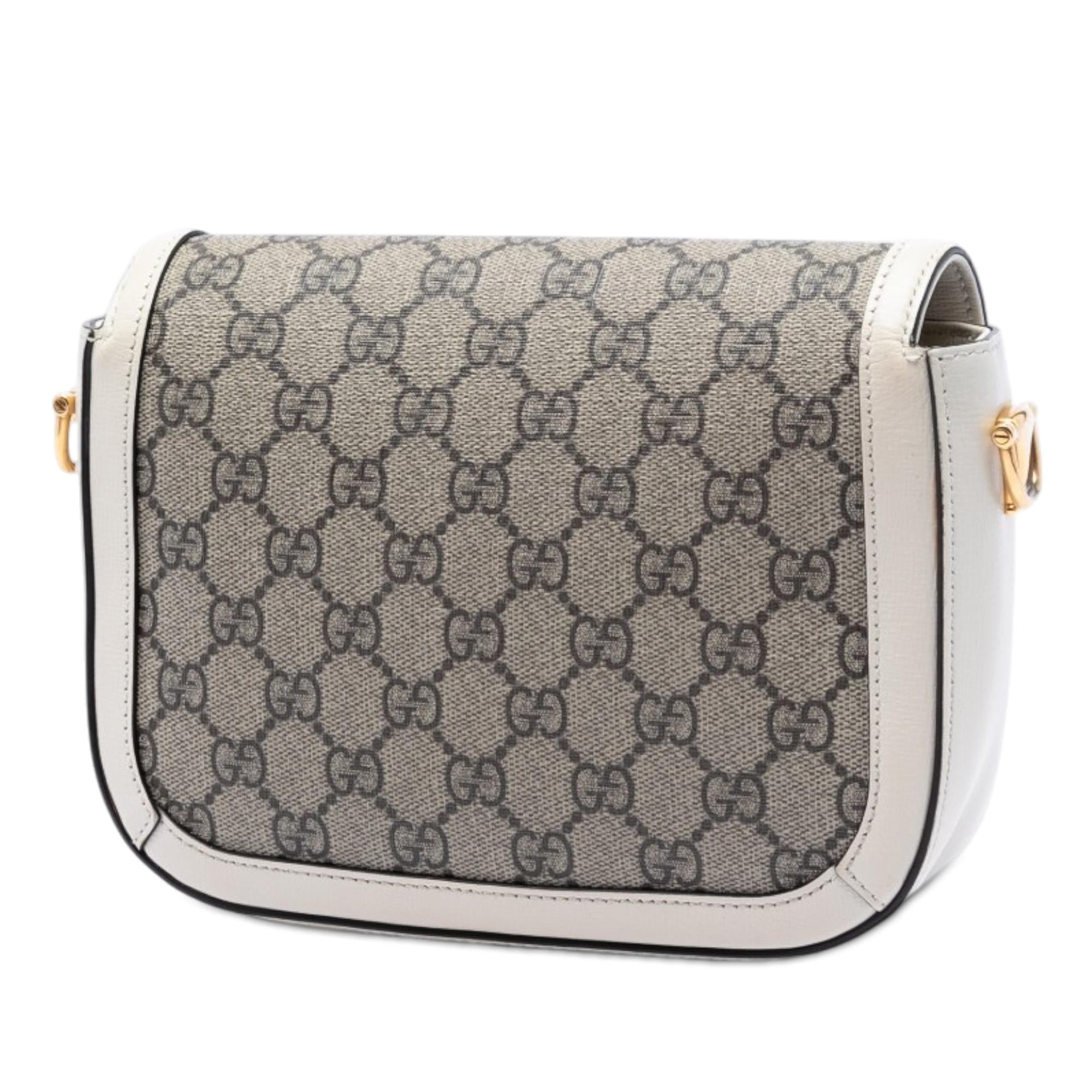 Gucci Small GG Supreme Web Horsebit 1955 Crossbody