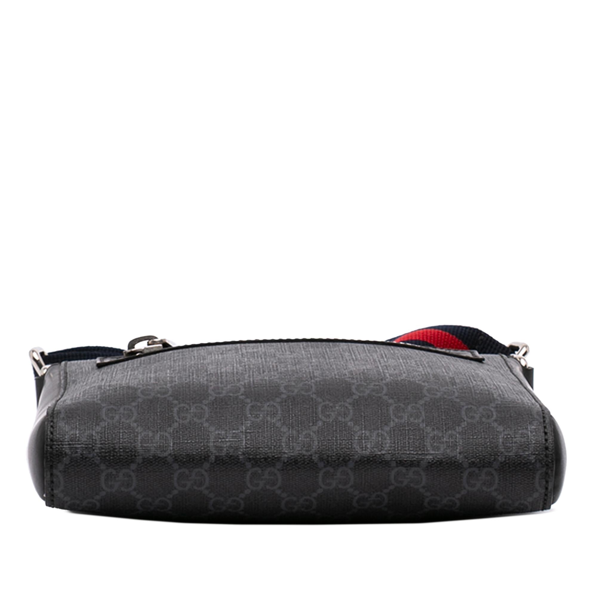 Gucci Small GG Supreme Web Messenger Bag