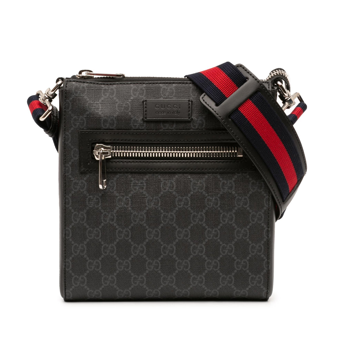 Gucci Small GG Supreme Web Messenger Bag