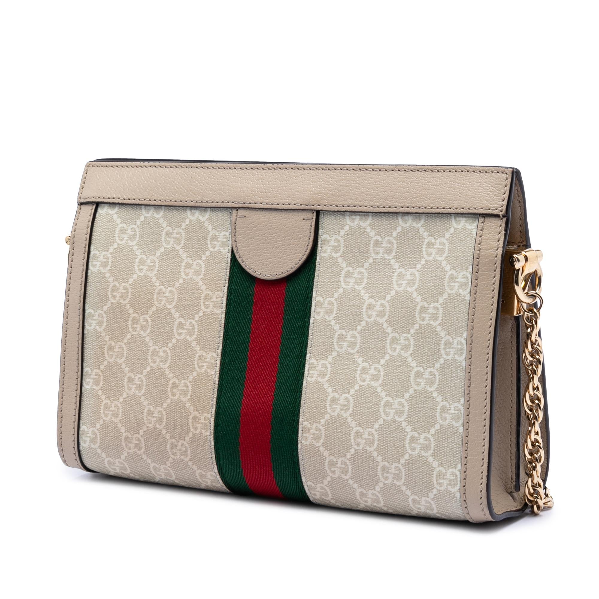 Gucci Small GG Supreme Web Ophidia Chain Crossbody