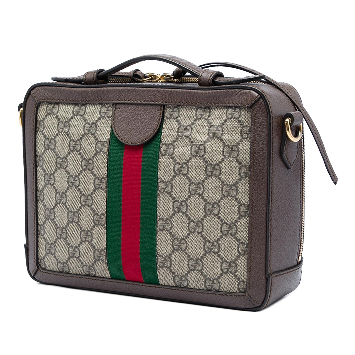Gucci Small GG Supreme Web Ophidia Satchel