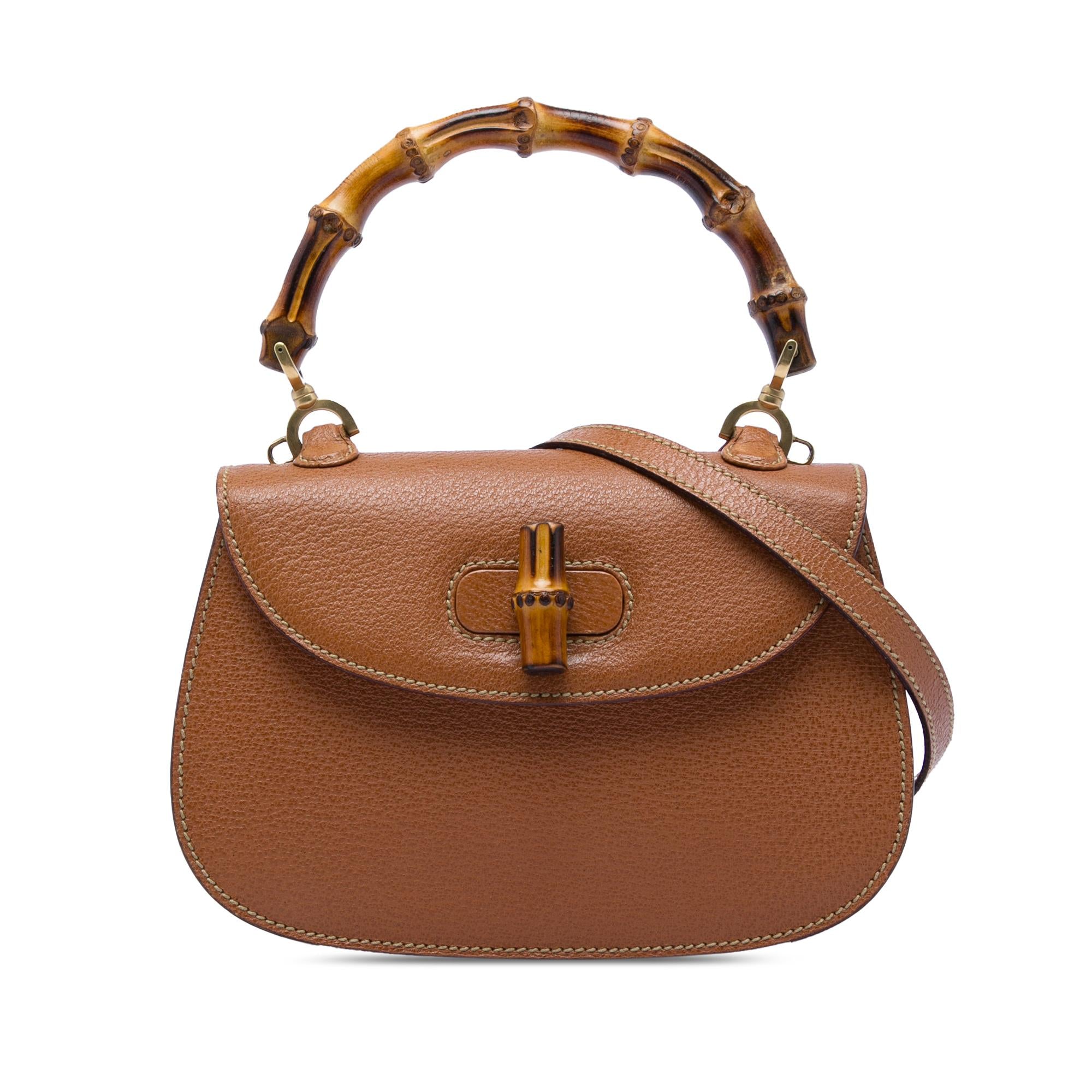 Gucci Small Grained Calfskin Bamboo Night