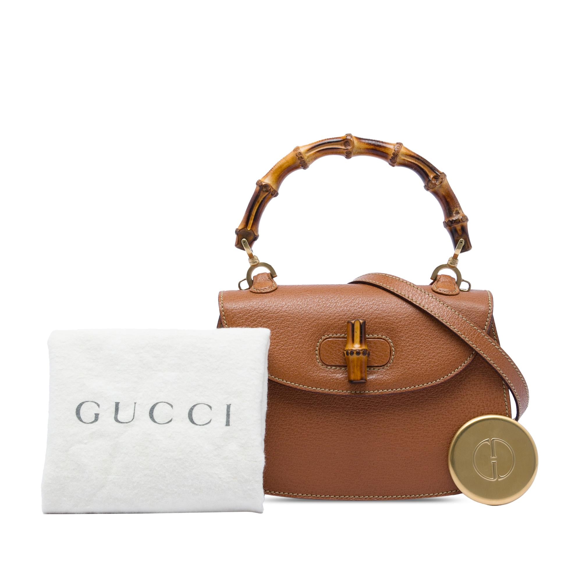 Gucci Small Grained Calfskin Bamboo Night